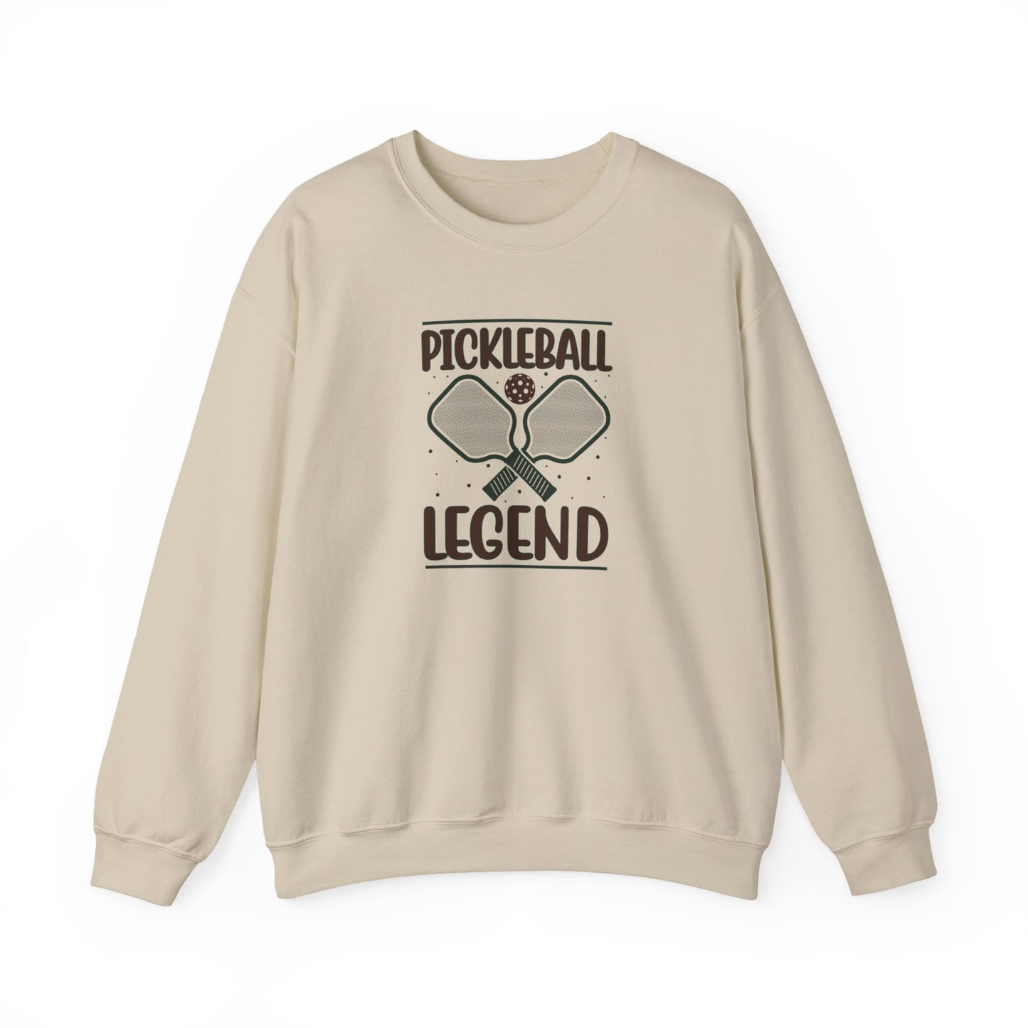 Men's Soft Pickleball Sweatshirt - Pickleball Legend Beige