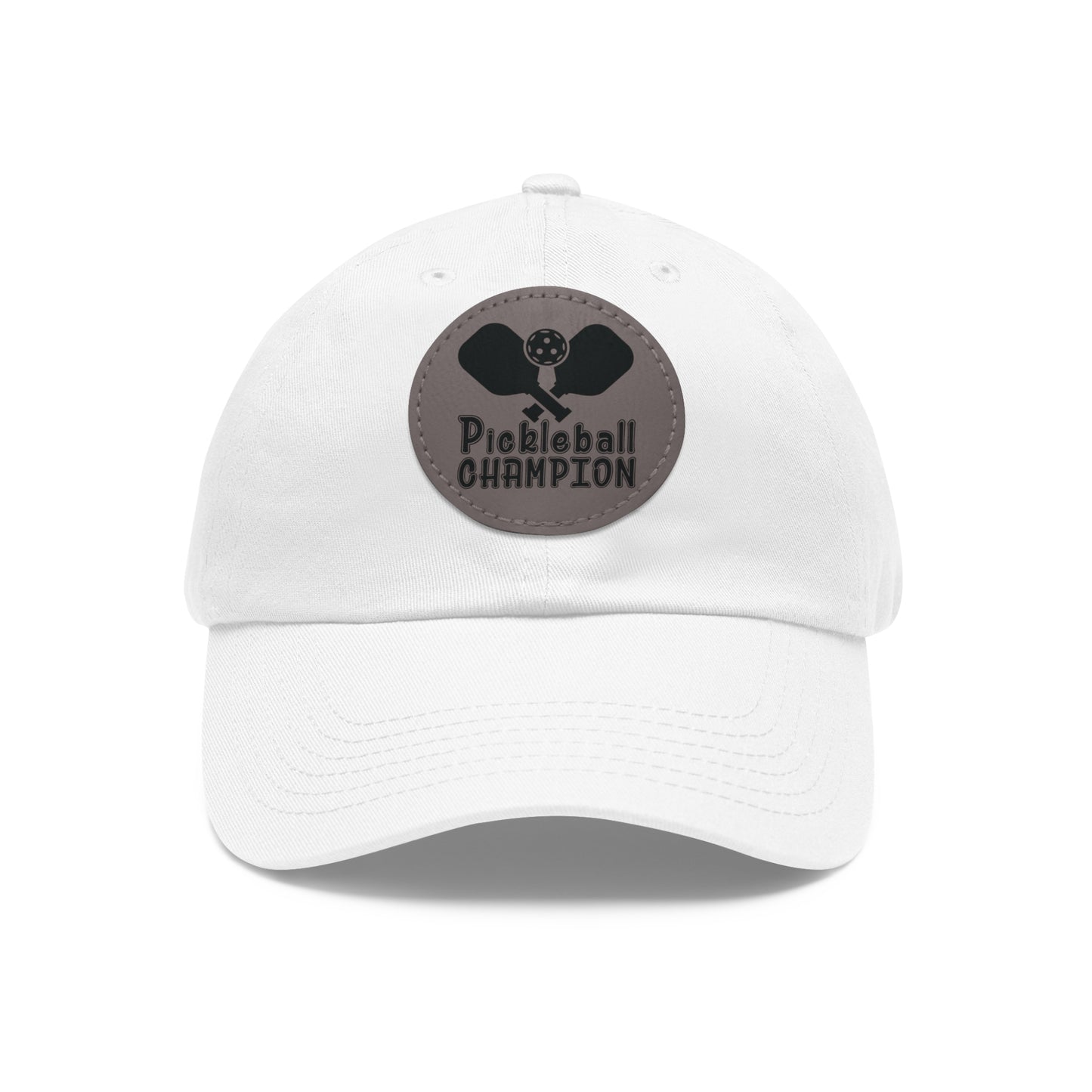 Pickleball Sporty Cap - Pickleball Champion White
