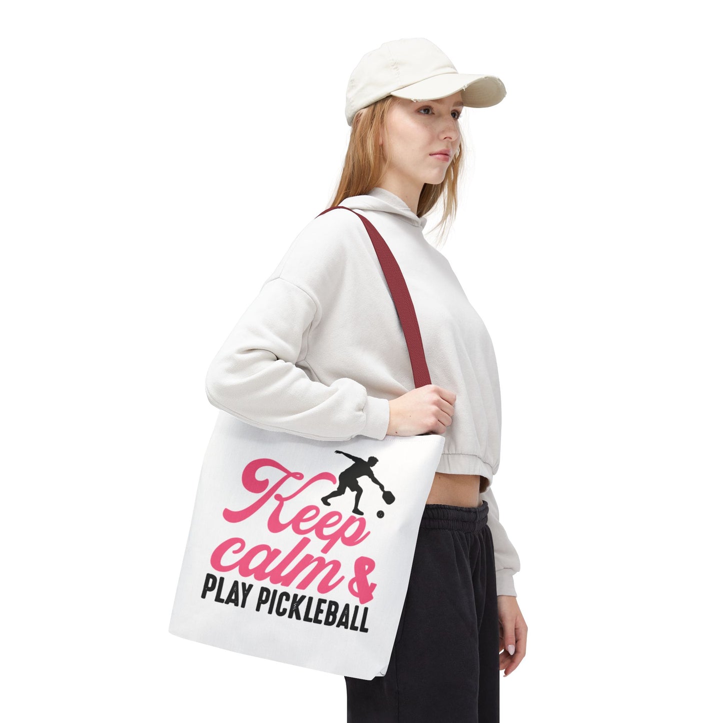 Pickleball Stylish Tote Bag - Keep Calm & Play Pickleball