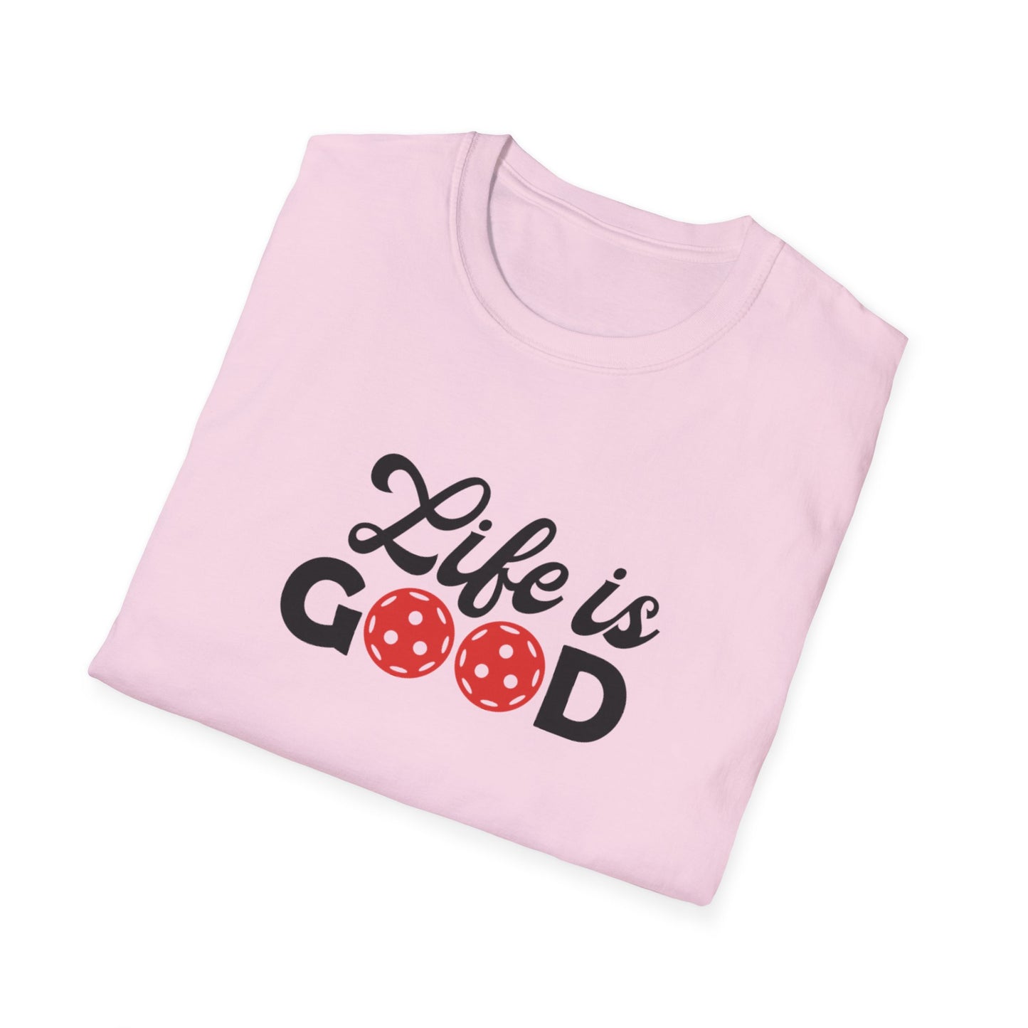 Women's Cute Pickleball T-shirt - Life is Good