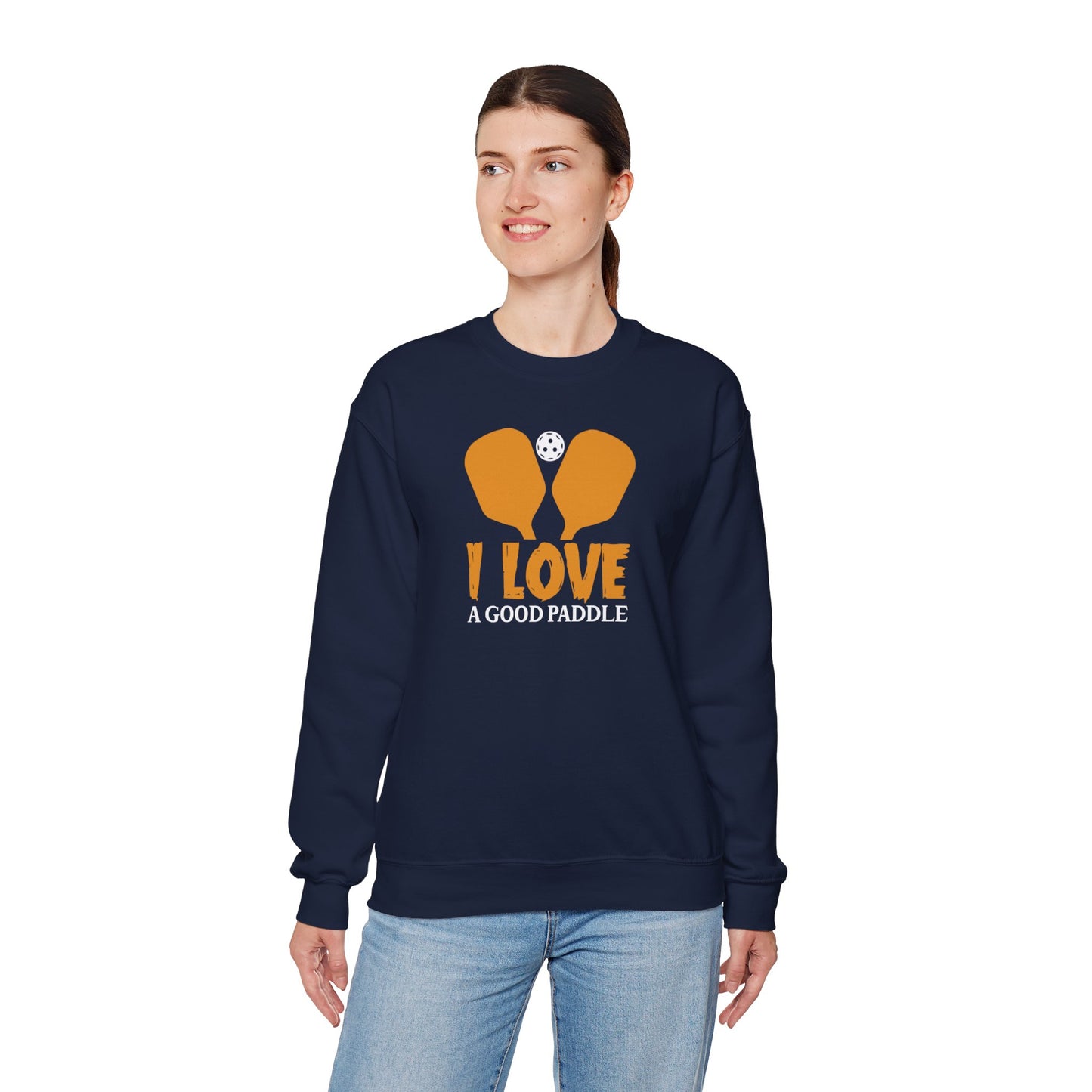 Women's Soft Pickleball Sweatshirt - I Love a Good Paddle