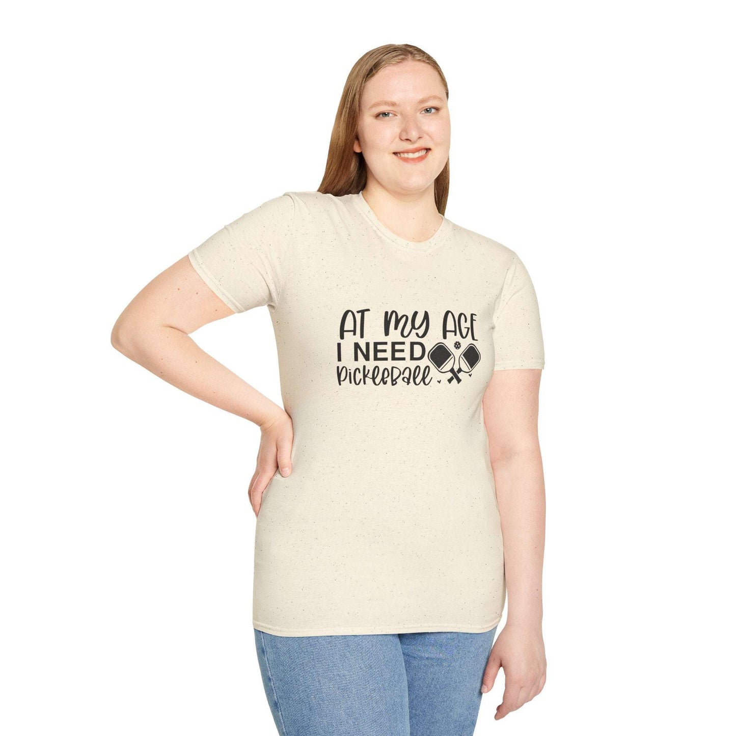 Women's Fun Pickleball T-shirt - At My Age I Need Pickleball