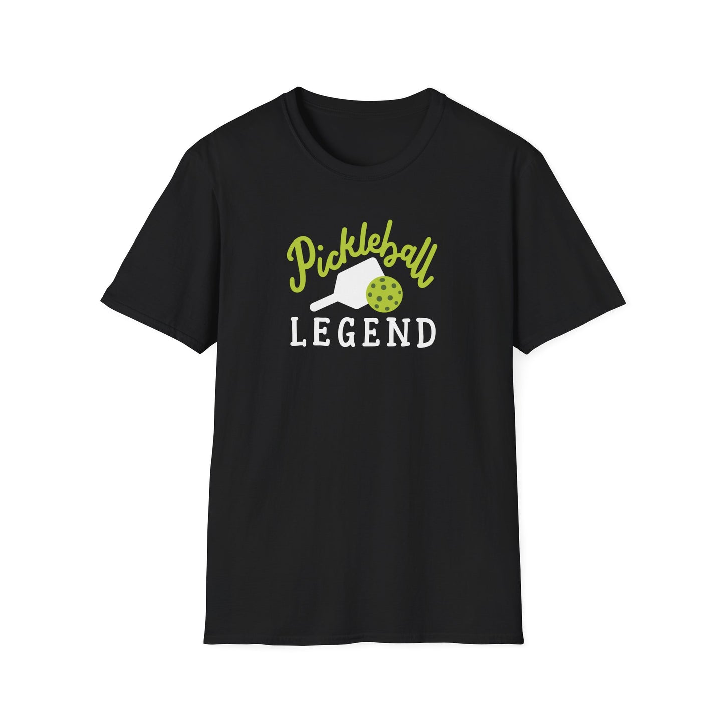 Men's Lightweight Pickleball T-shirt - Pickleball Legend Black