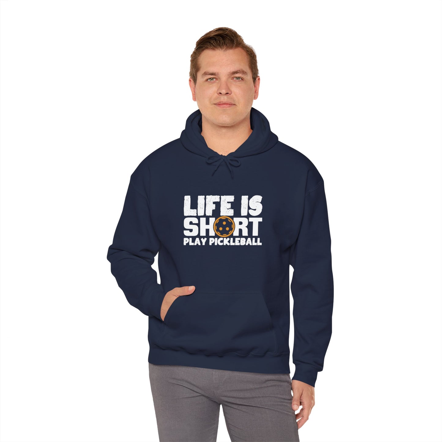 Men's Funny Pickleball Hoodie - Life Is Short Play Pickleball
