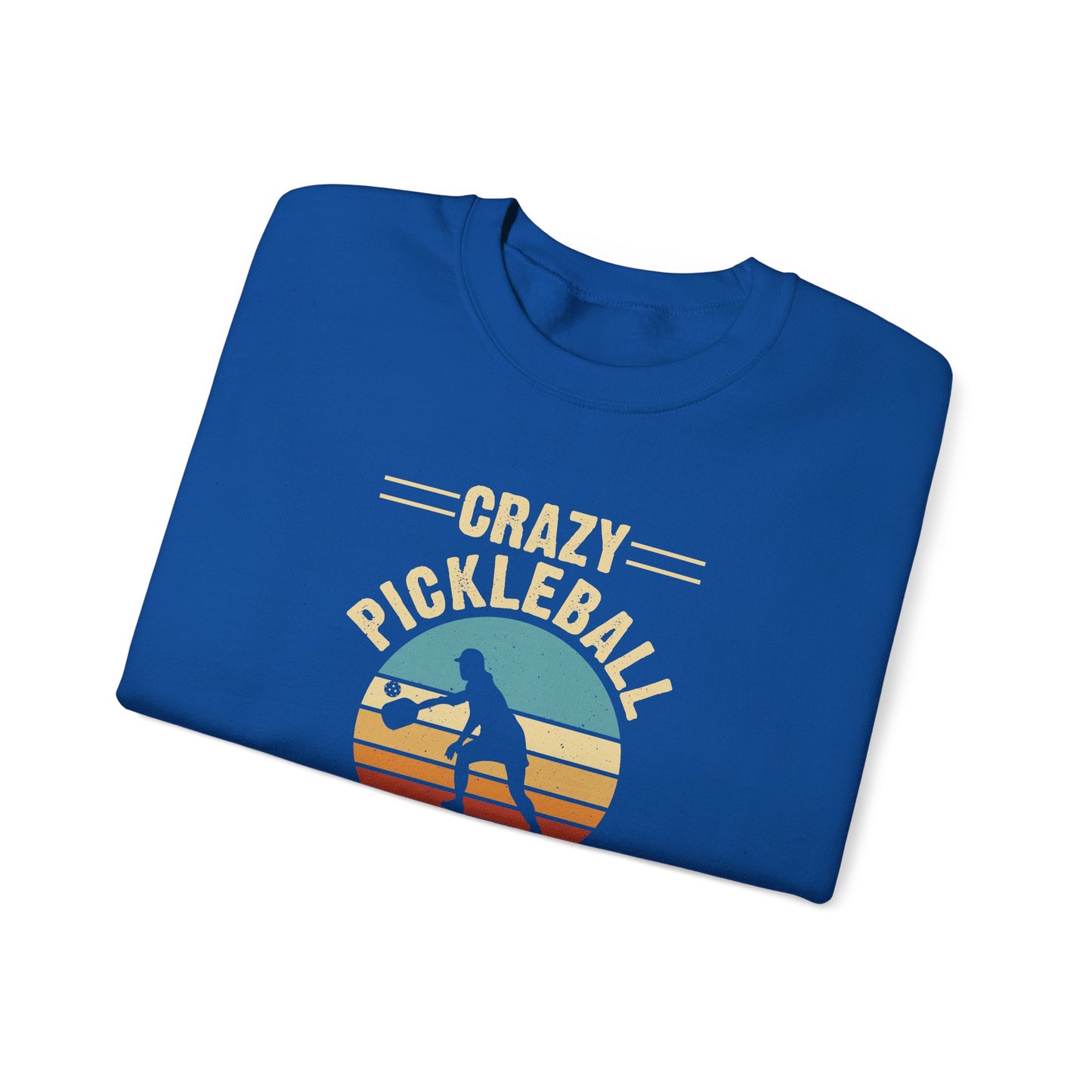 Women's Soft Pickleball Sweatshirt - Crazy Pickleball Lady