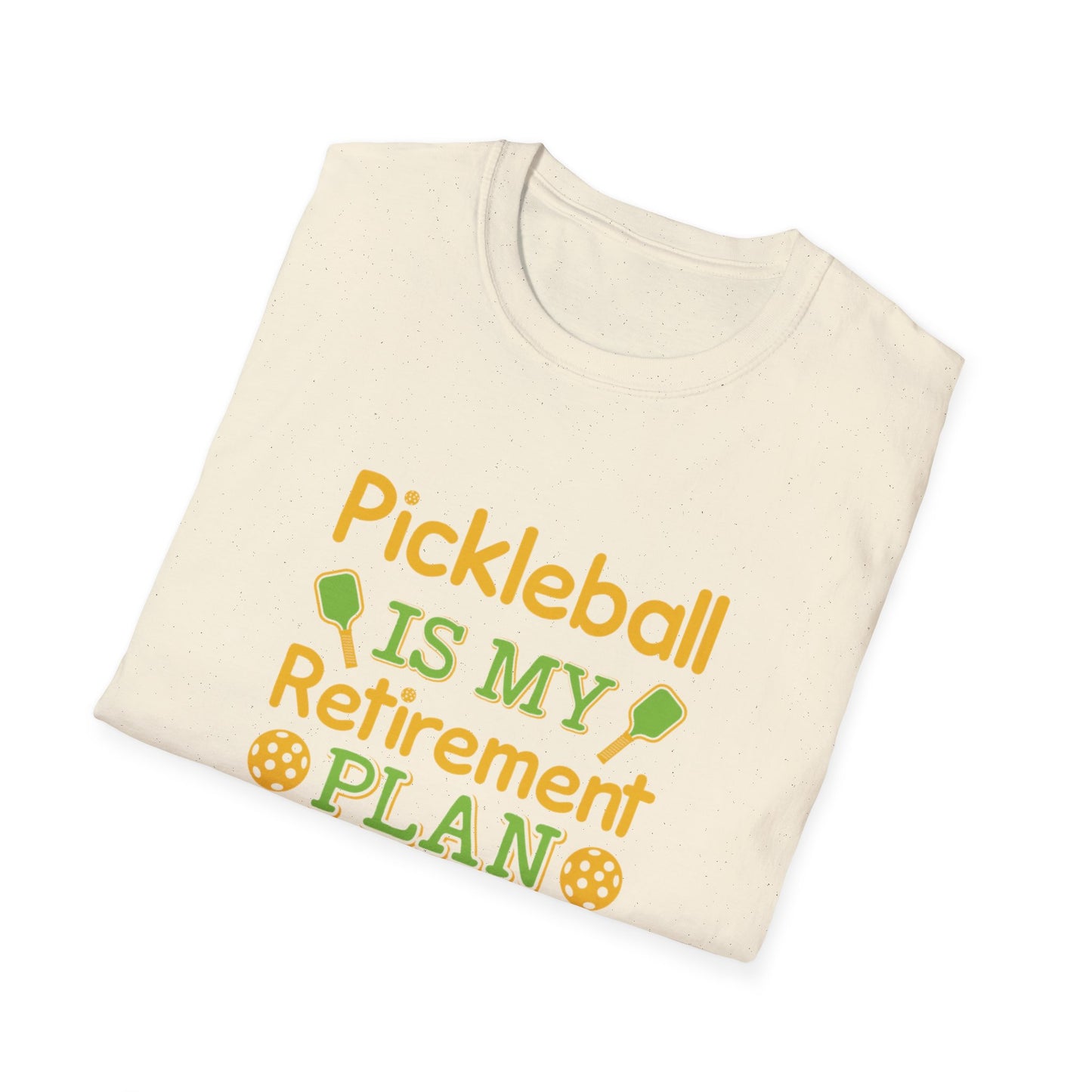 Men's Quirky Pickleball T-shirt - Pickleball Is My Retirement Plan