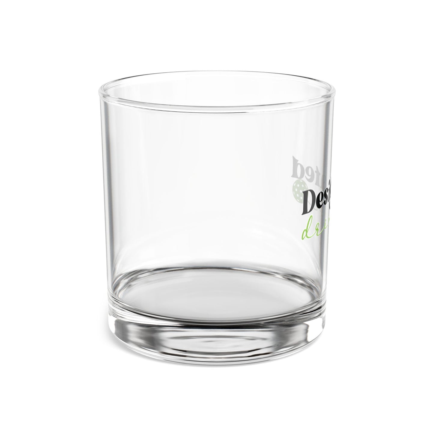 Pickleball Stylish Rocks Glass - Designated Drinker