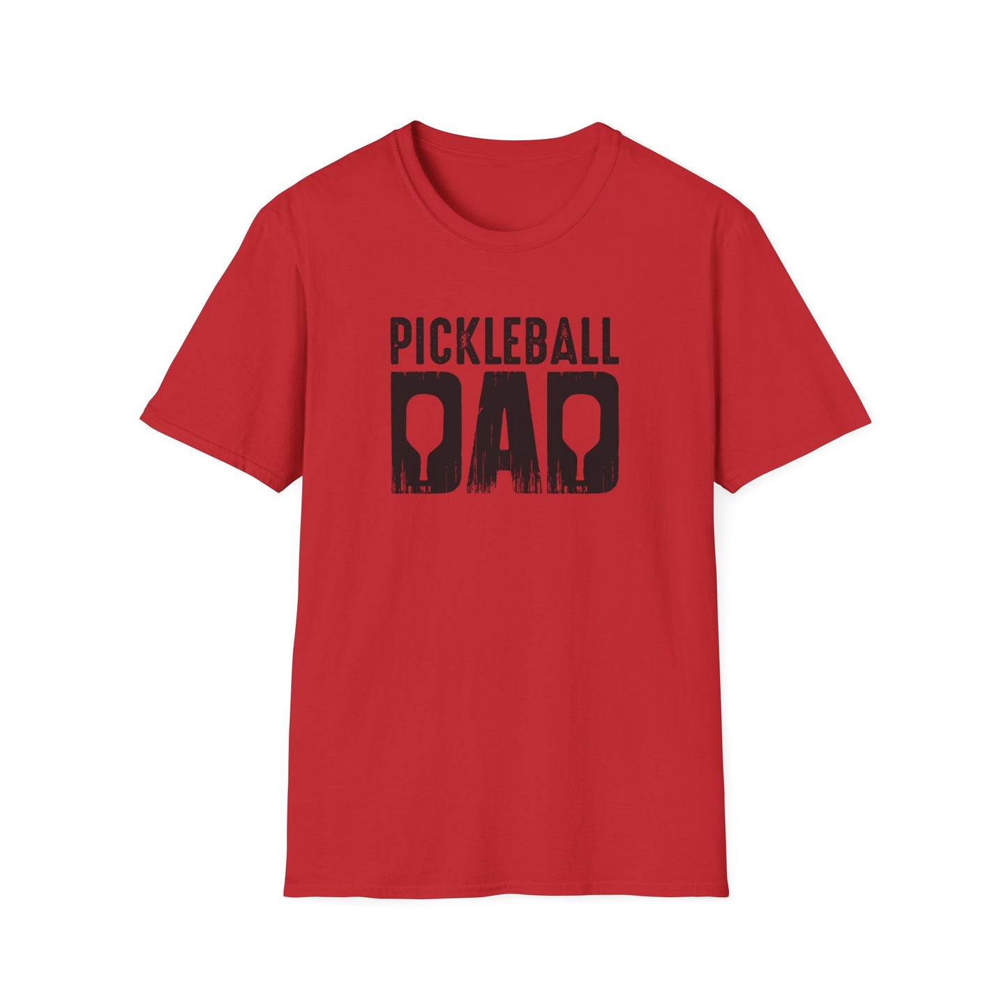 Men's Playful Pickleball T-shirt - Pickleball Dad Red