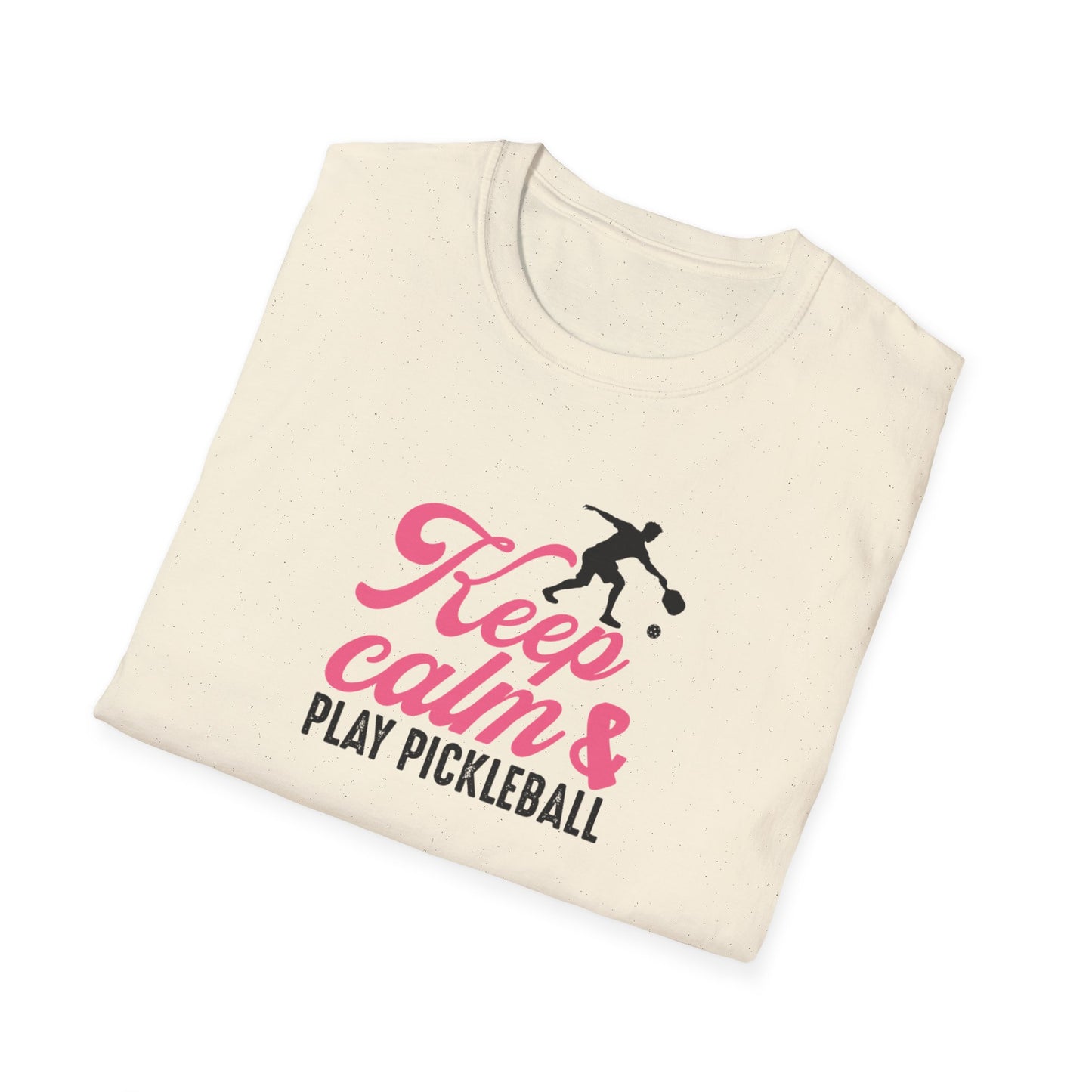 Women's Stylish Pickleball T-shirt - Keep Calm & Play Pickleball