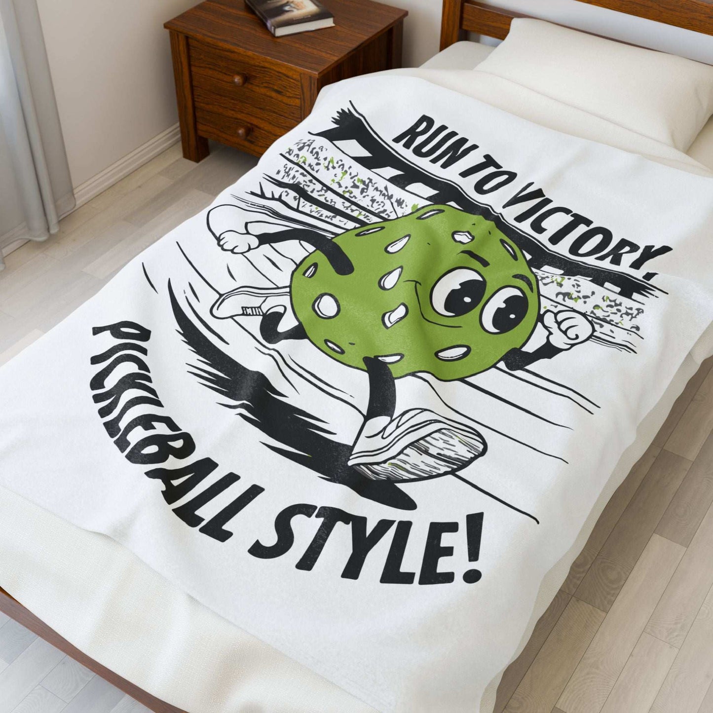 Pickleball Comfy Blanket - Run To Victory Pickleball Style