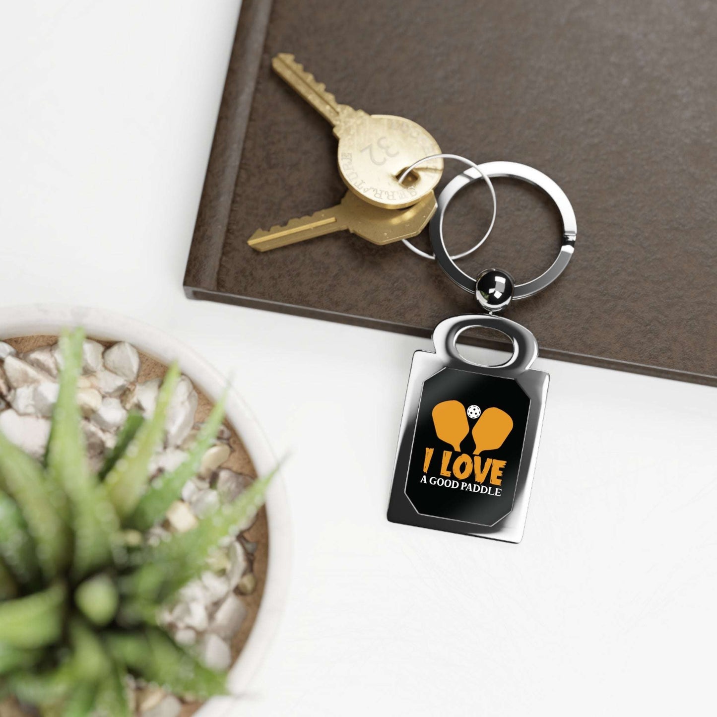 Pickleball Unique Keyring - I Love a Good Paddle