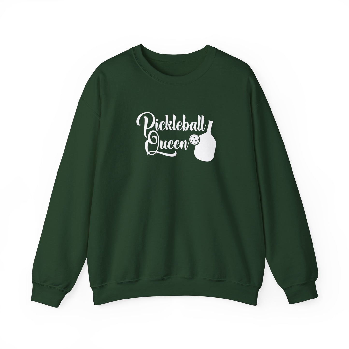 Women's Comfy Pickleball Sweatshirt - Pickleball Queen Green