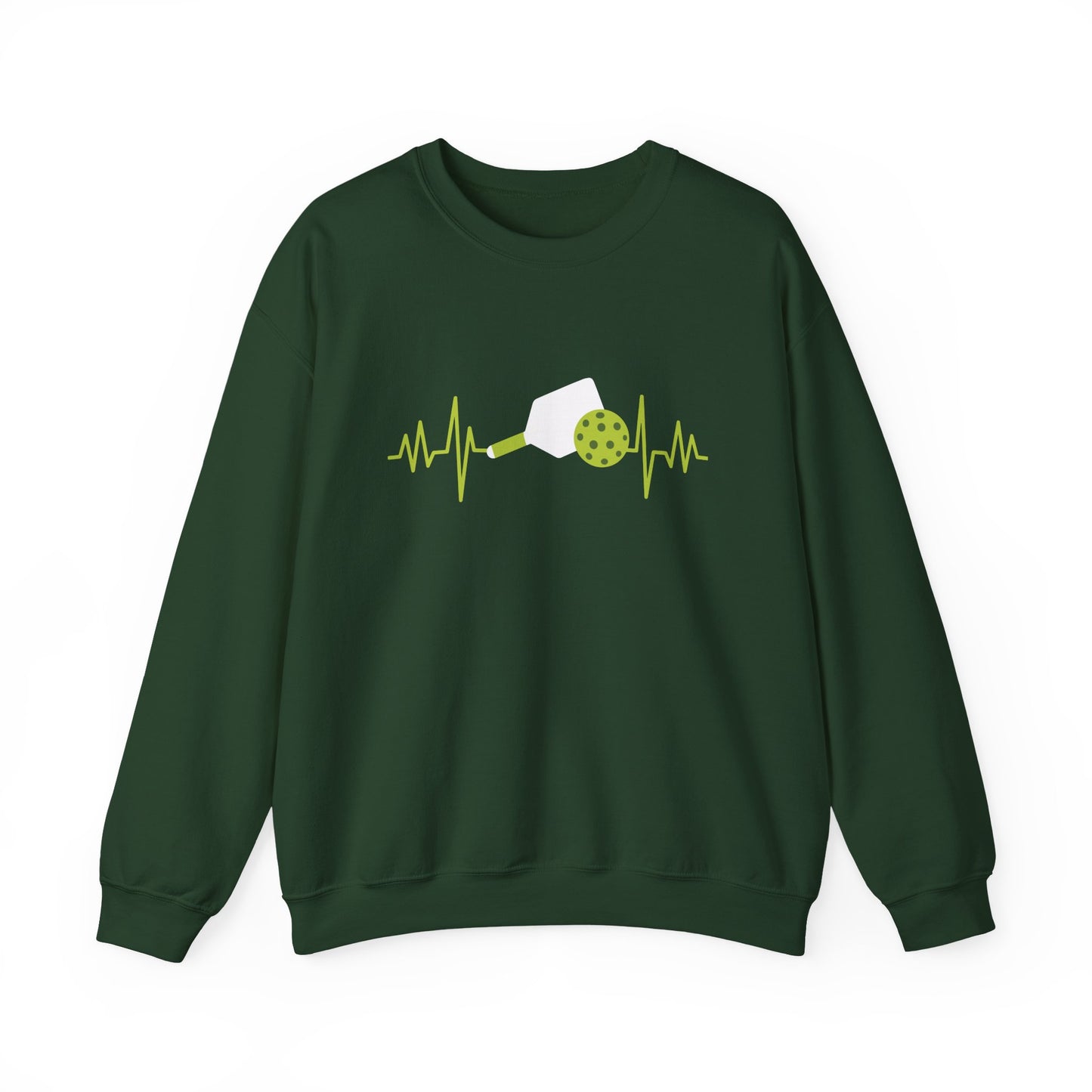 Women's Soft Pickleball Sweatshirt - Pickleball and Pulse Green