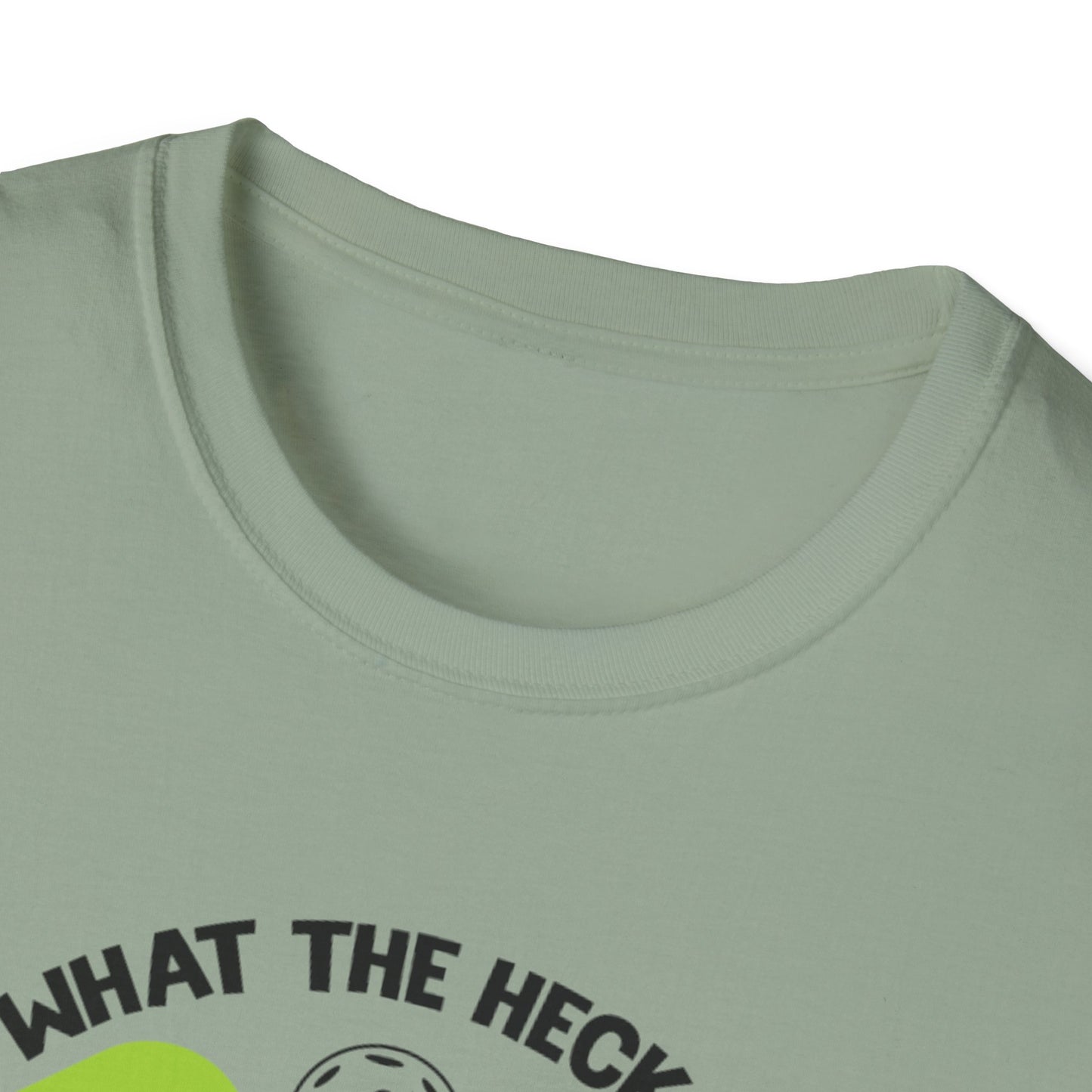 Men's Funny Pickleball T-shirt - What the Heck Is Pickleball?