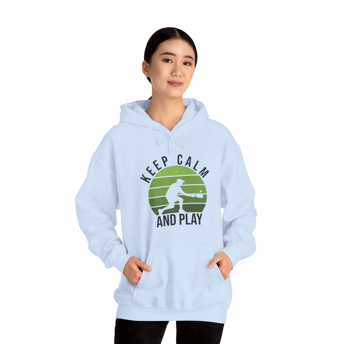 Women's Durable Pickleball Hoodie - Keep Calm and Play