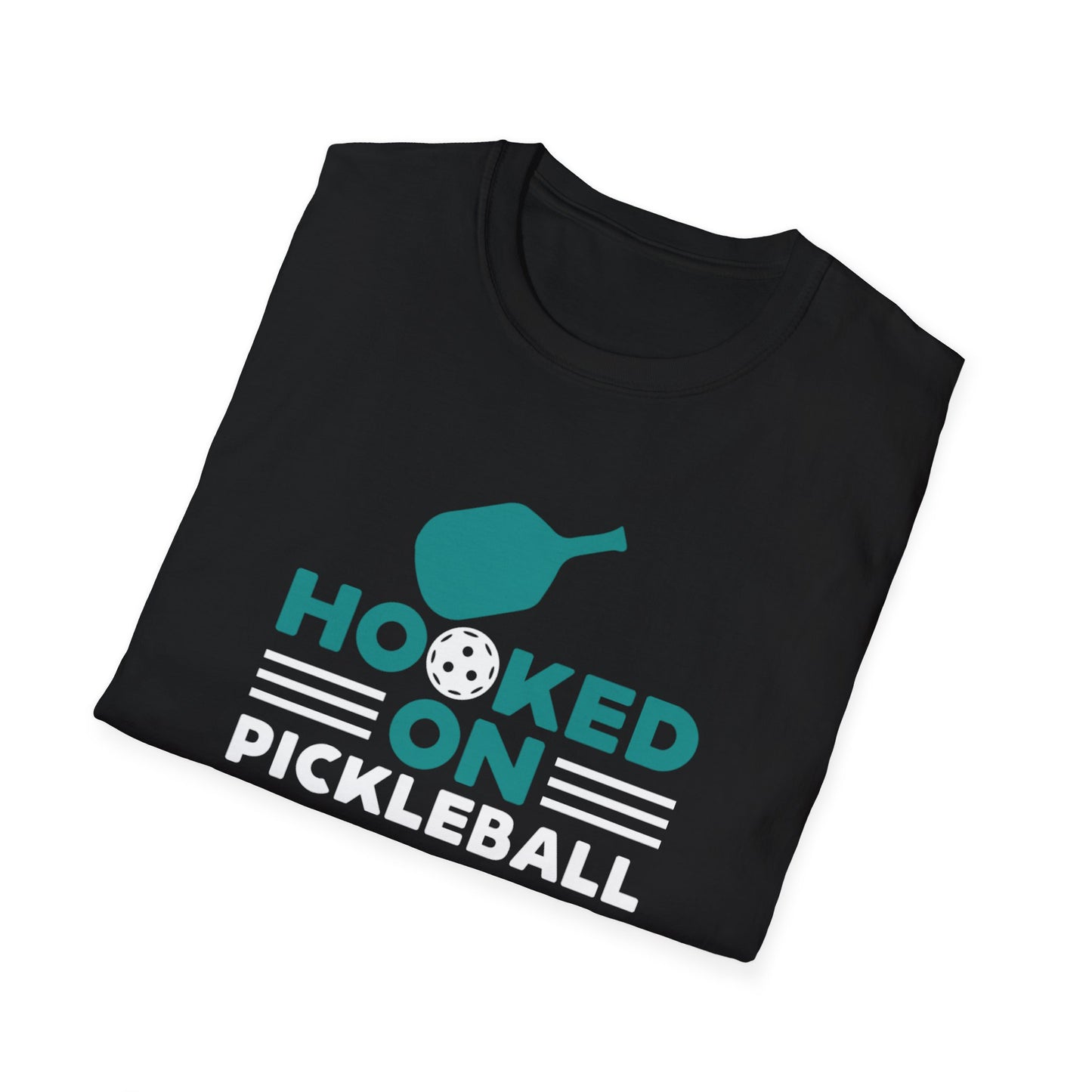 Women's Comfy Pickleball T-shirt - Hooked on Pickleball