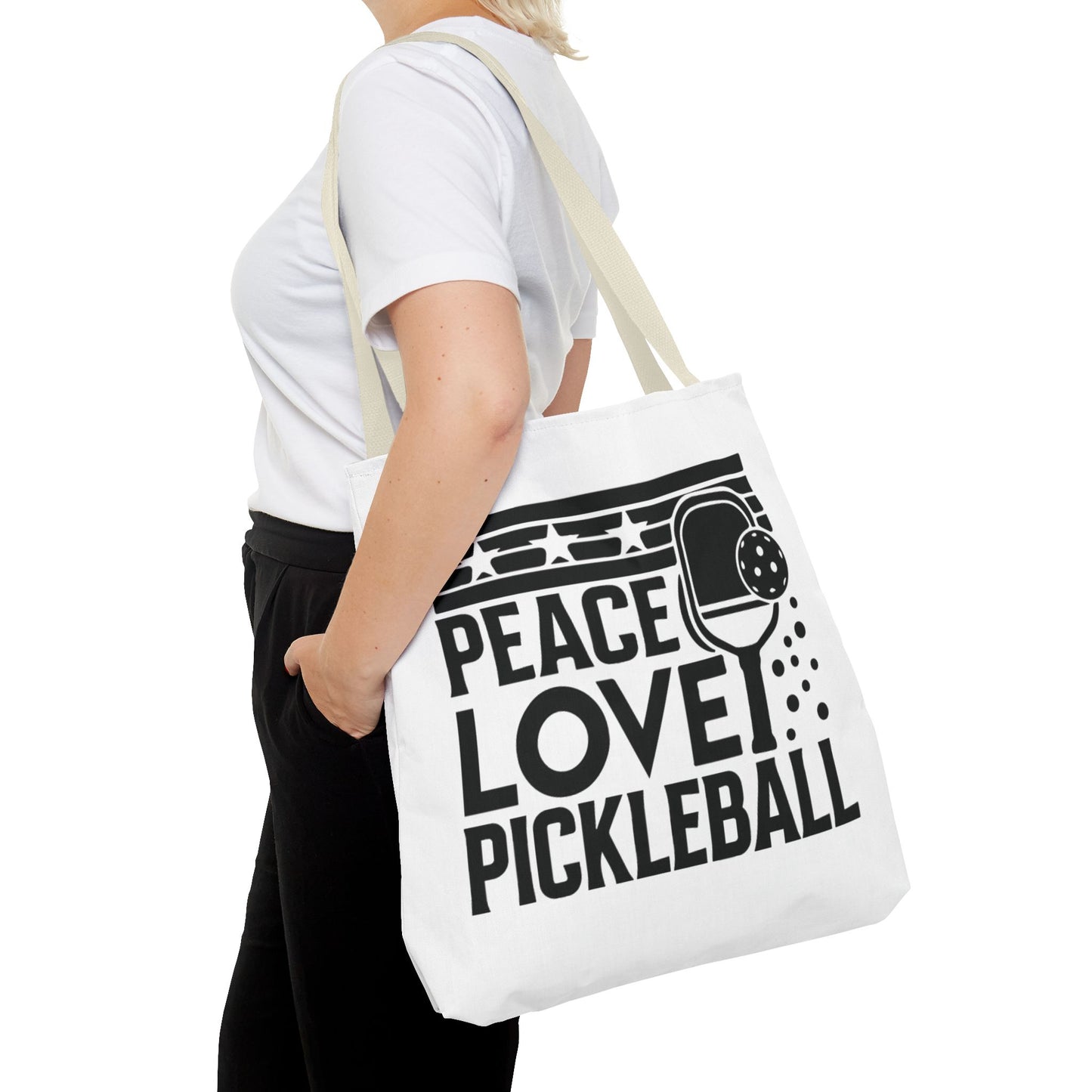 Pickleball Bold Tote Bag - Peace Love Pickleball