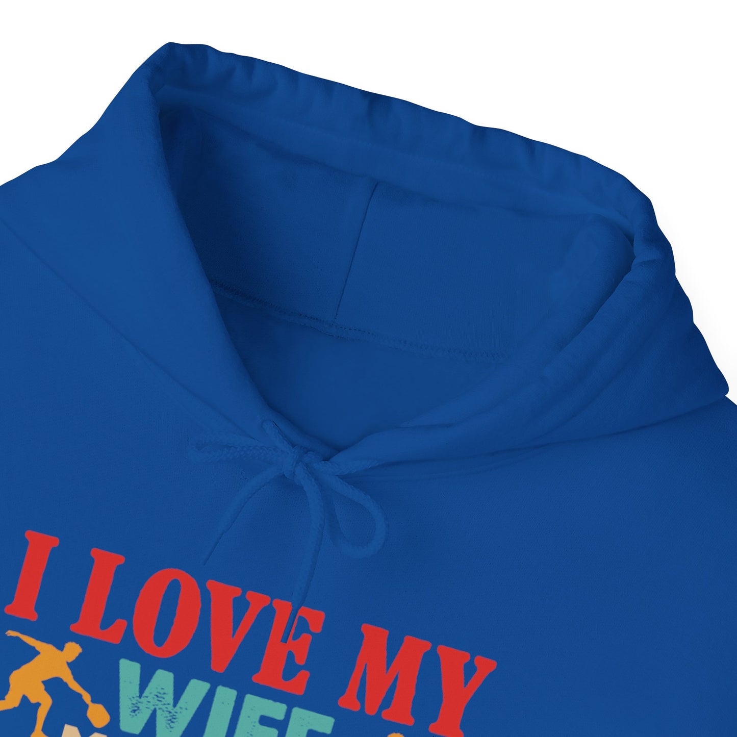 Men's Funny Pickleball Hoodie - I Love My Wife More Than Pickleball