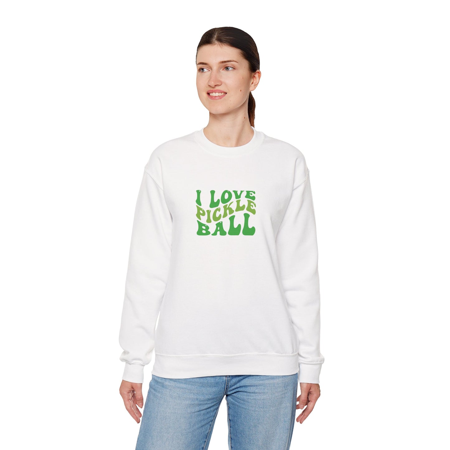 Women's Soft Pickleball Sweatshirt - I Love Pickleball