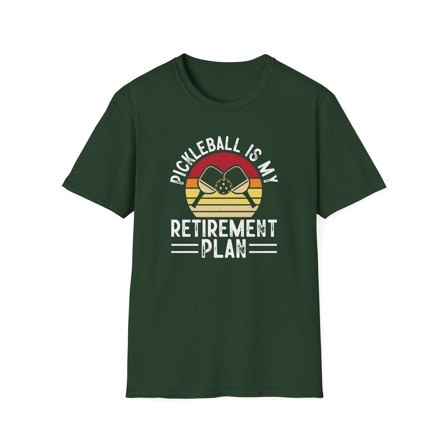 Men's Cool Pickleball T-shirt - Pickleball Is My Retirement Plan Green