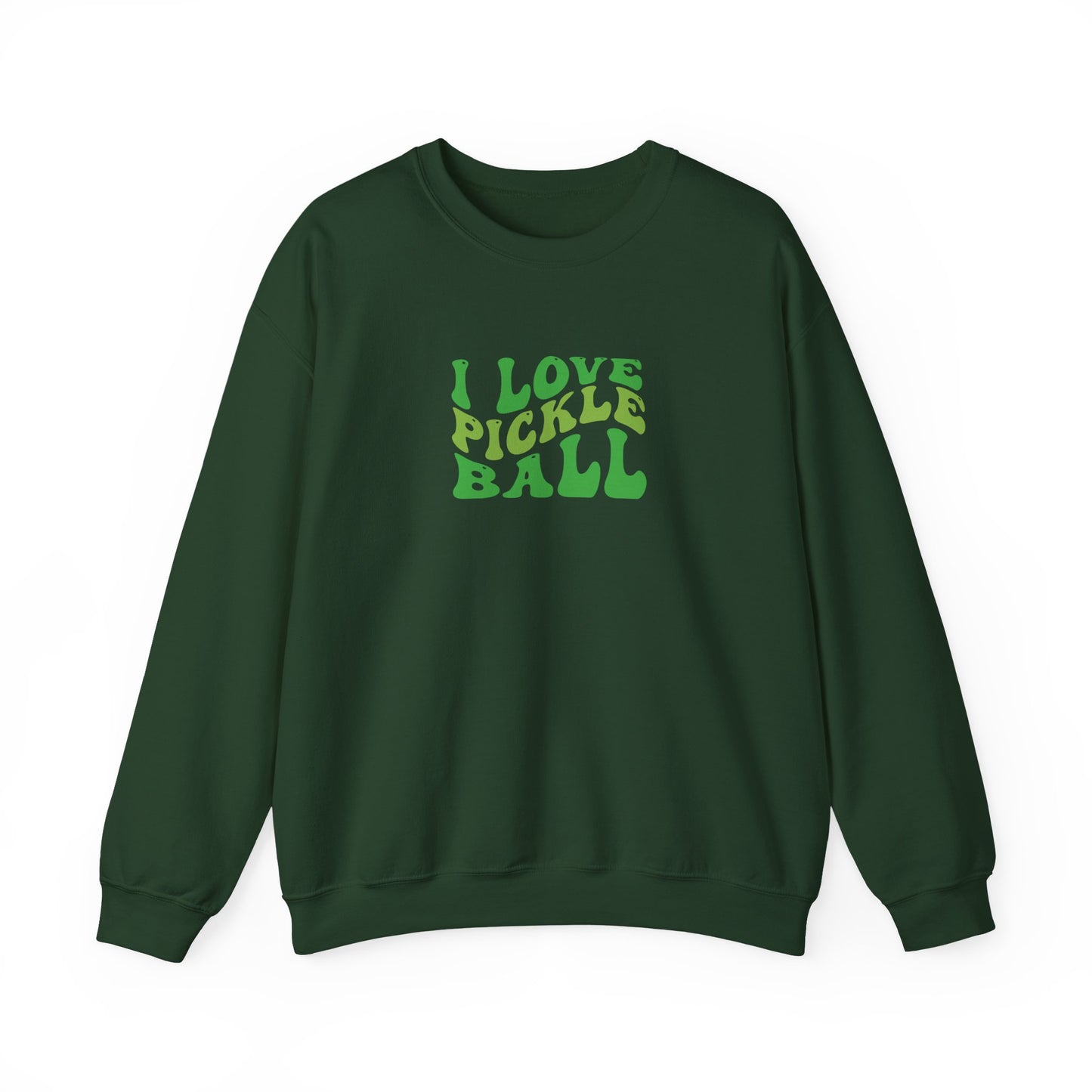 Men's Comfy Pickleball Sweatshirt - I Love Pickleball