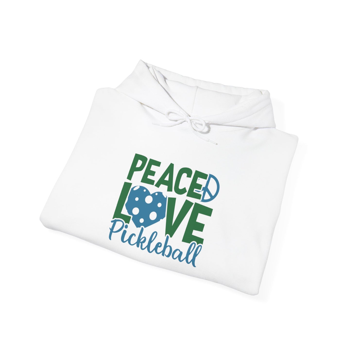 Women's Soft Pickleball Hoodie - Peace, Love, Pickleball