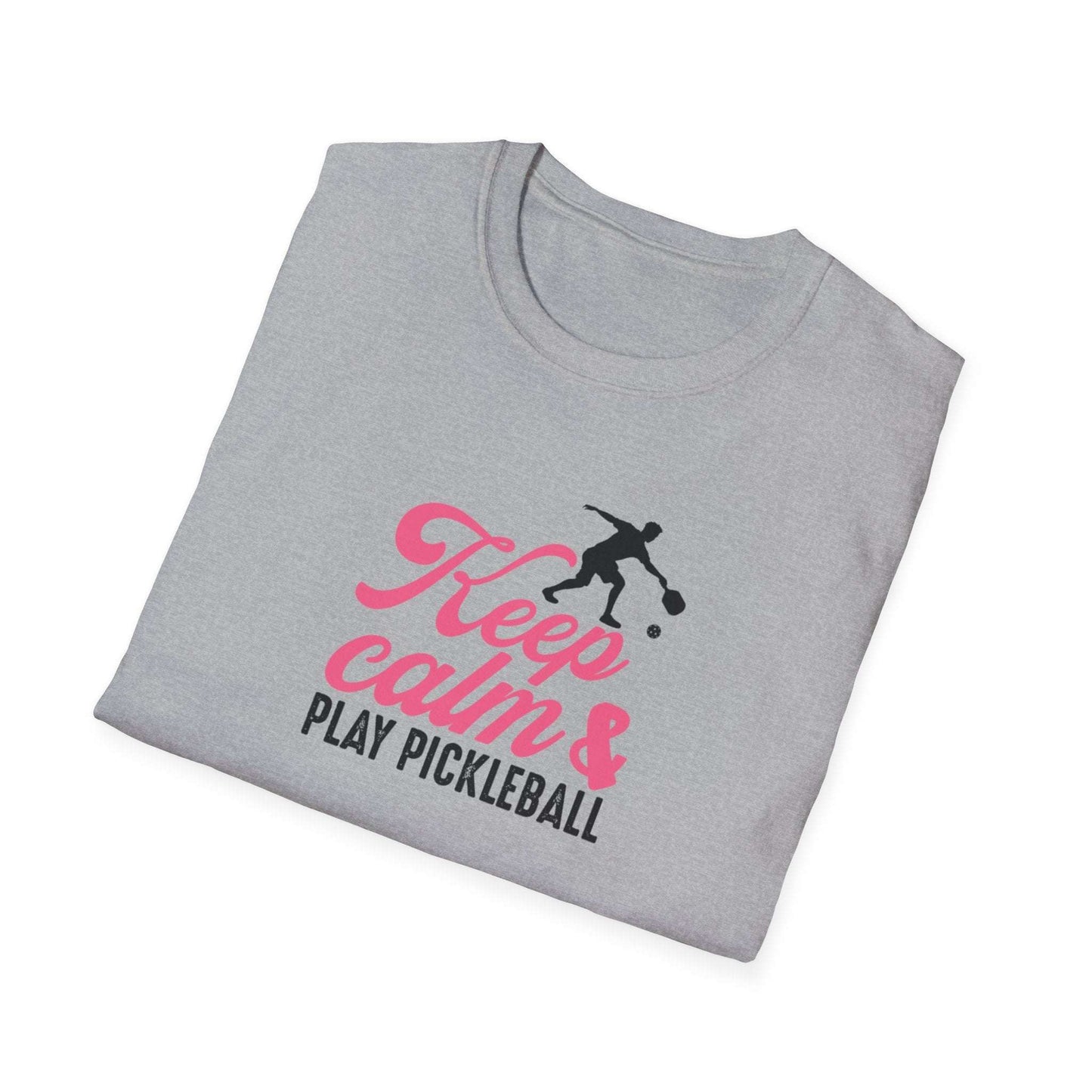 Women's Stylish Pickleball T-shirt - Keep Calm & Play Pickleball