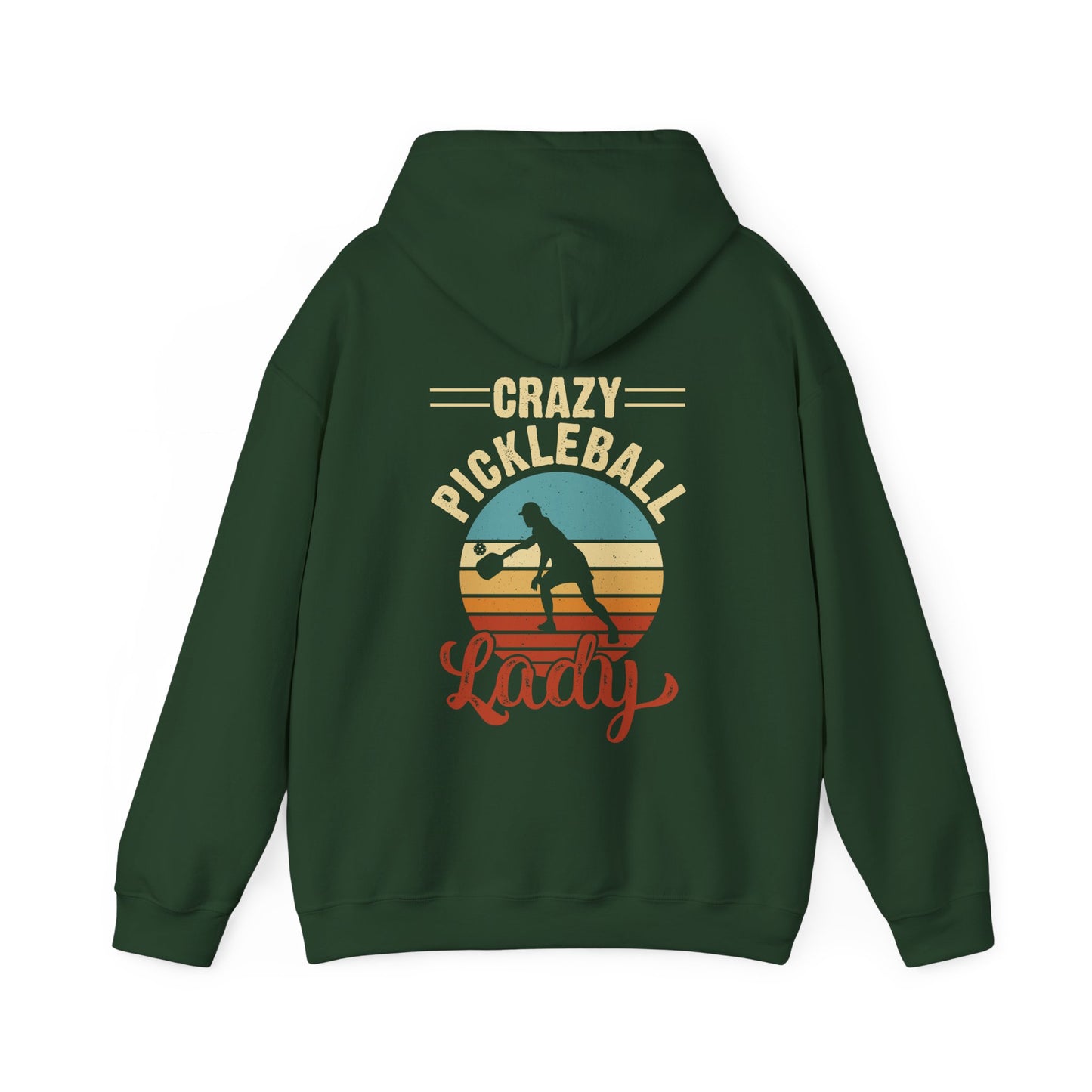 Women's Vibrant Pickleball Hoodie - Crazy Pickleball Lady