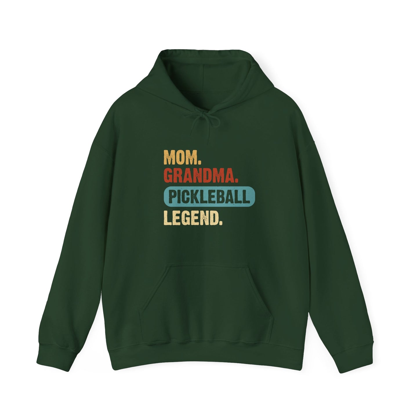 Women's Soft Pickleball Hoodie - Mom Grandma Pickleball Legend Green