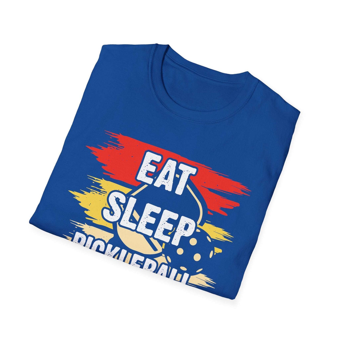 Men's Vibrant Pickleball T-shirt - Eat Sleep Pickleball Repeat Retro