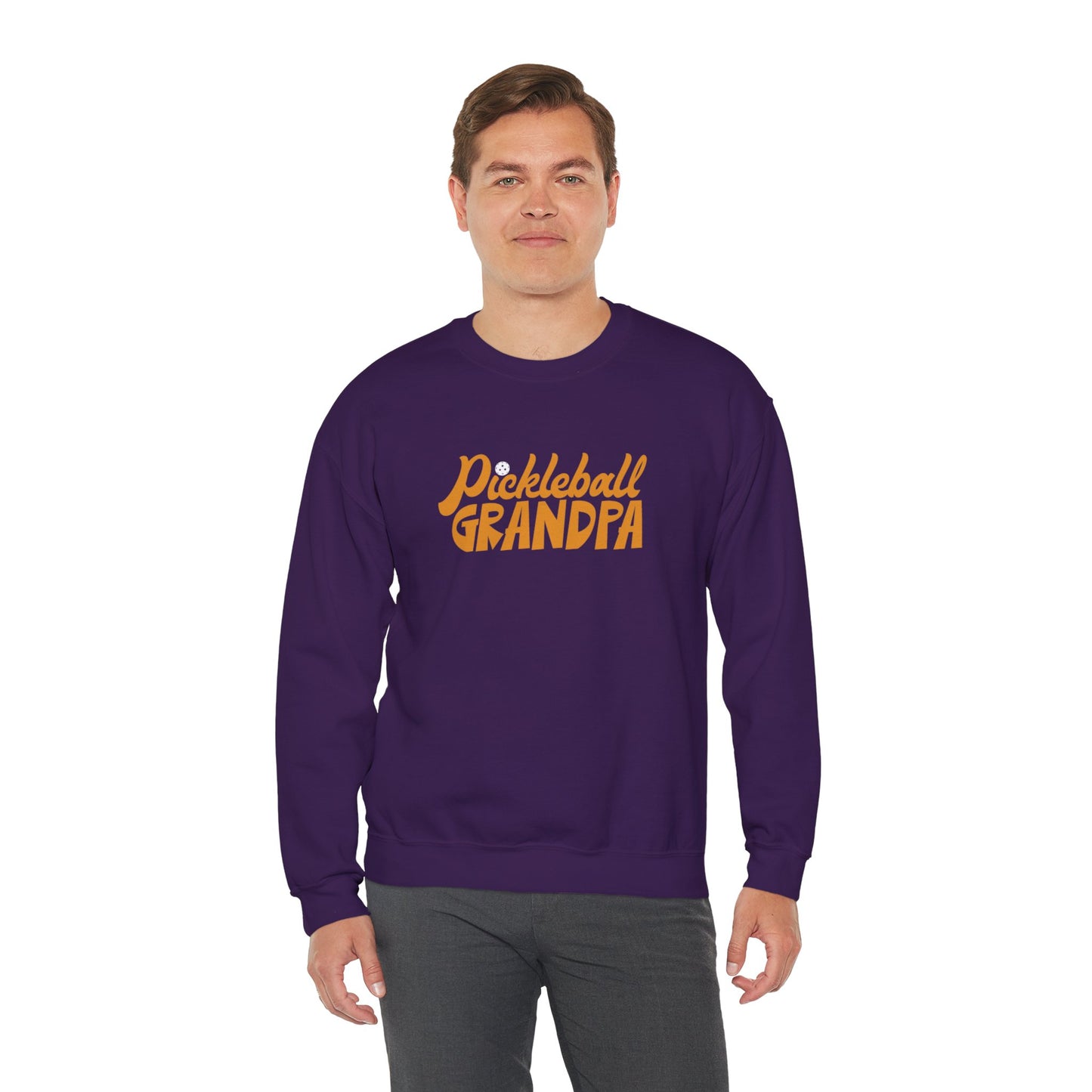 Men's Durable Pickleball Sweatshirt - Pickleball Grandpa