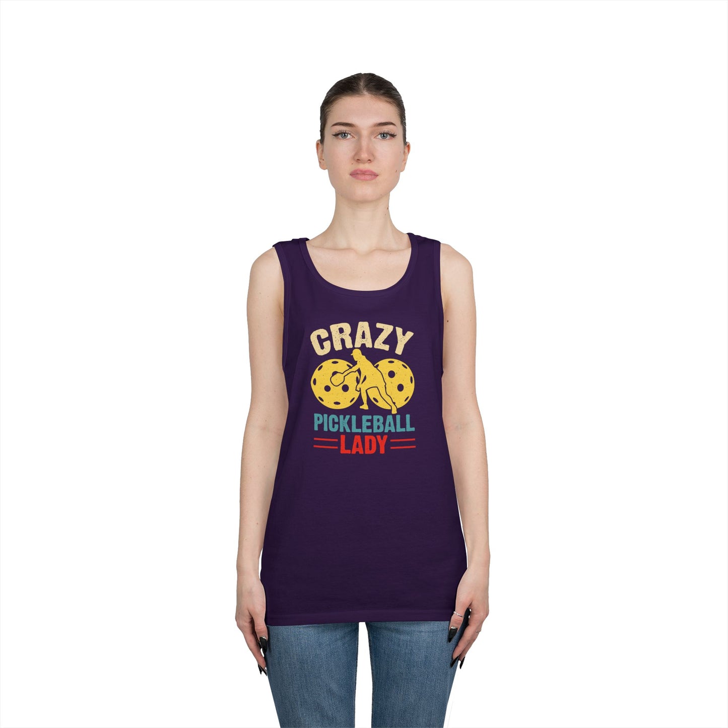 Women's Soft Pickleball Tank Top - Crazy Pickleball Lady