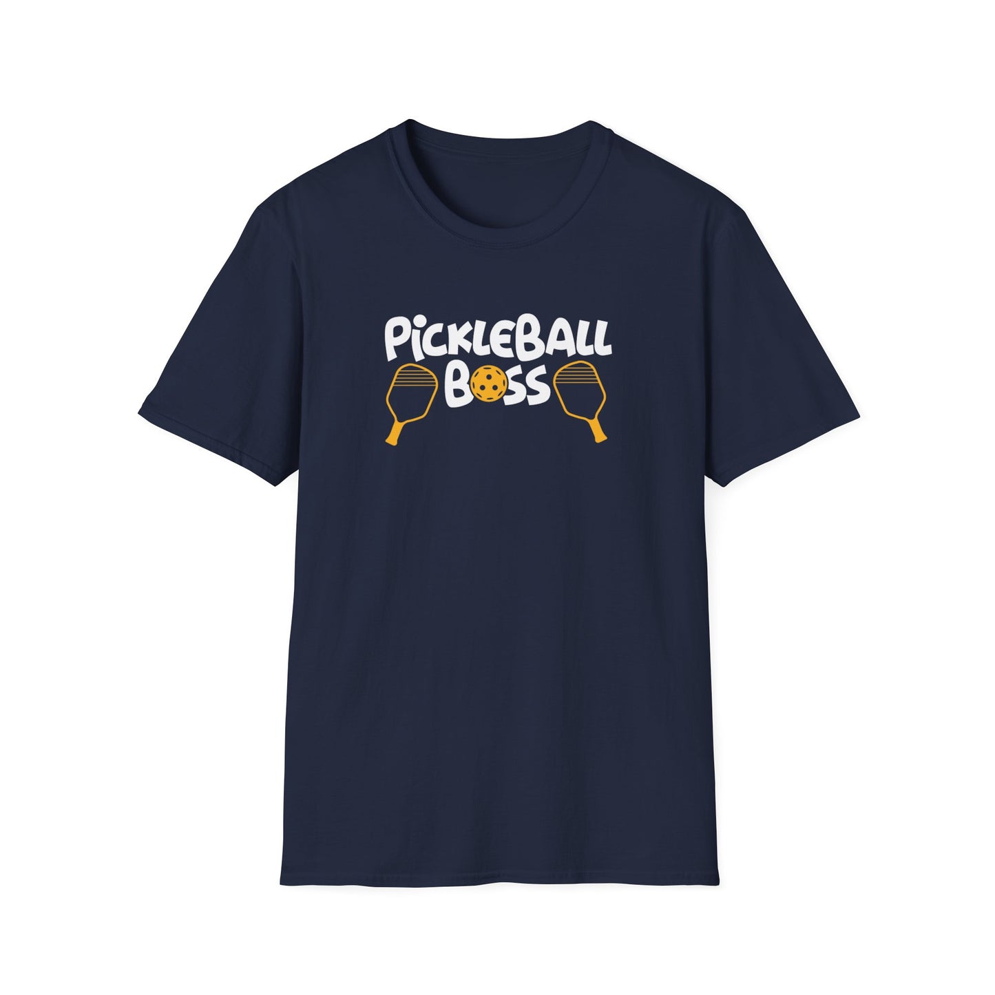 Men's Durable Pickleball T-shirt - Pickleball Boss Navy