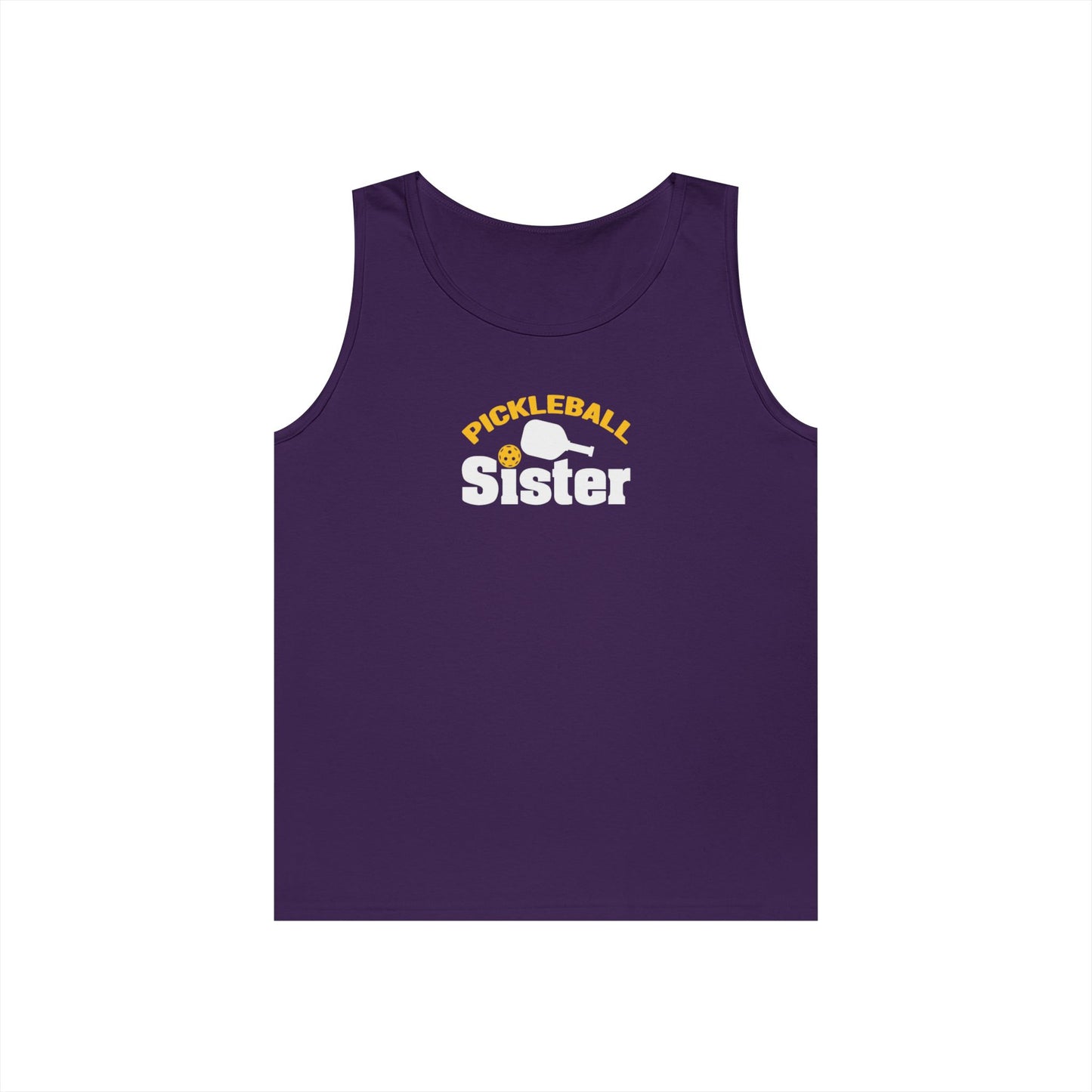 Women's Unique Pickleball Tank Top - Pickleball Sister Purple