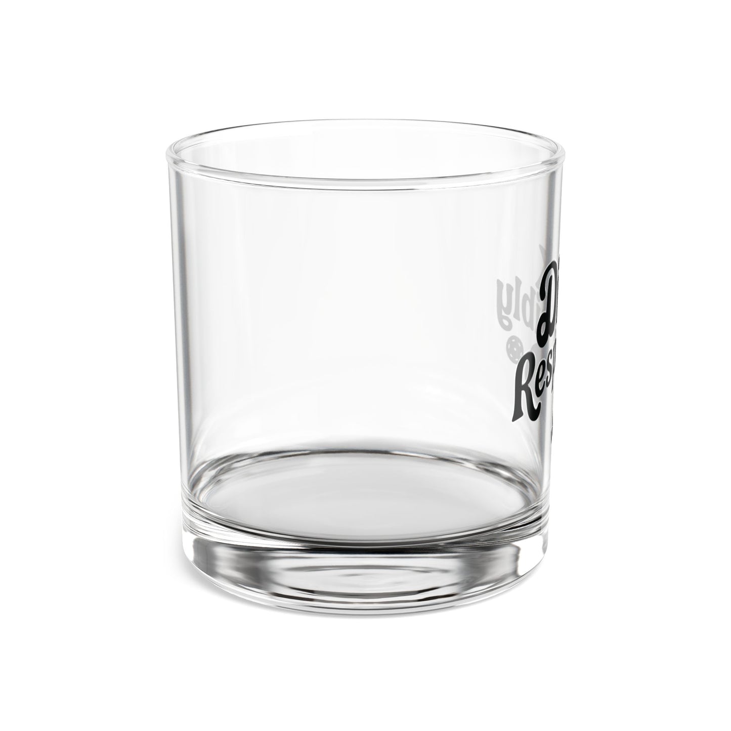 Pickleball Unique Rocks Glass - Dink Responsibly