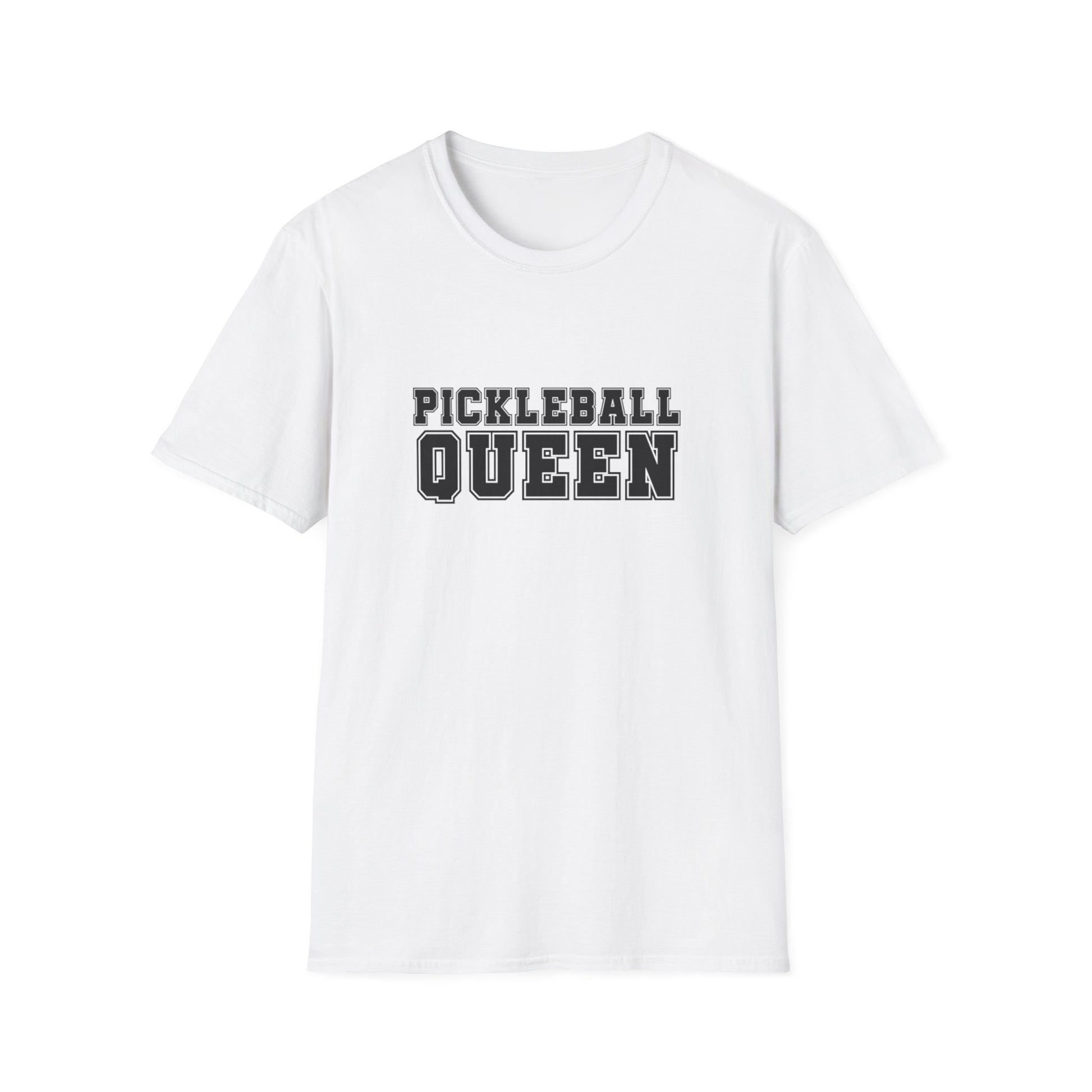 Women's Cute Pickleball T-shirt - Pickleball Queen White