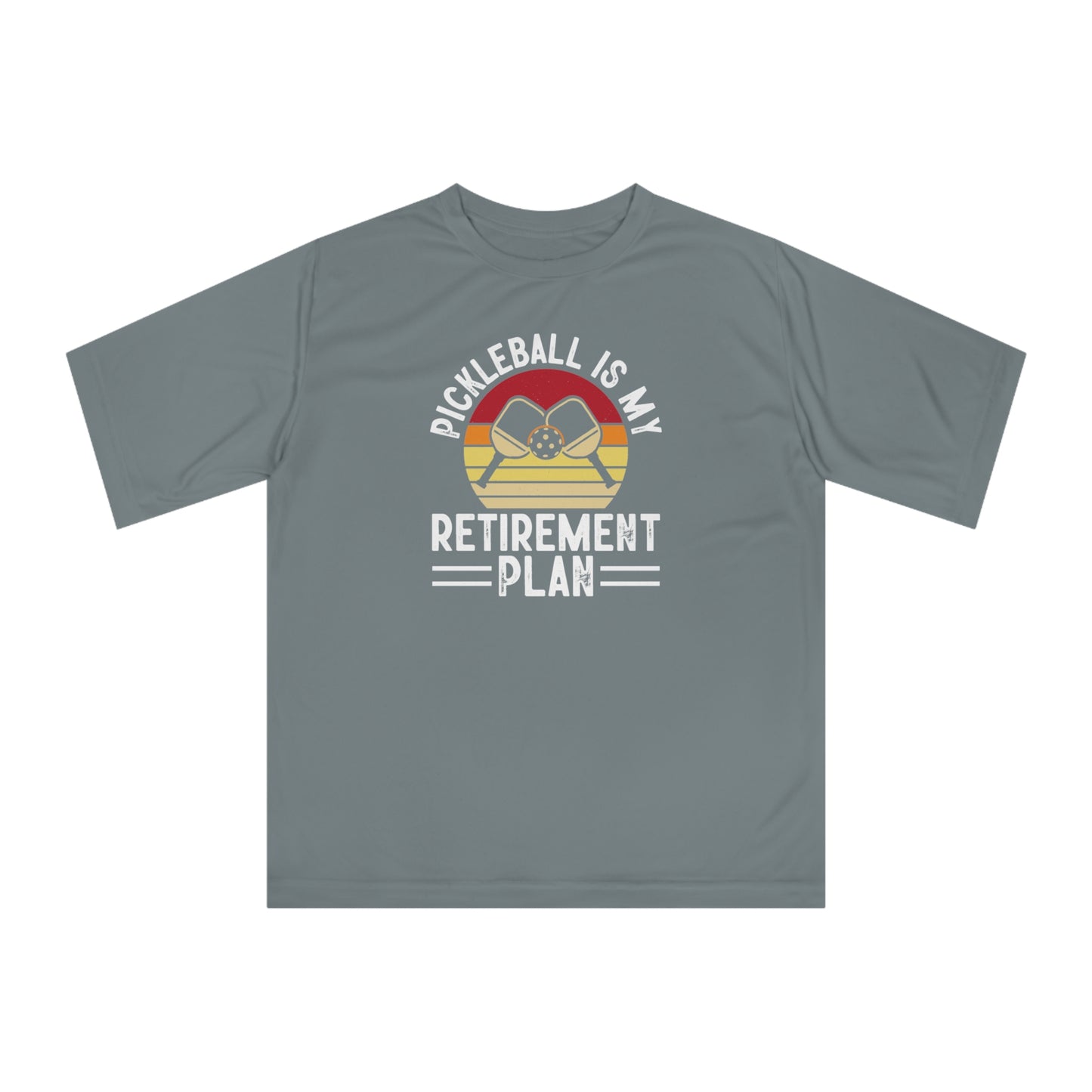 Women's Pickleball T-shirt - Pickleball Is My Retirement Plan Gray