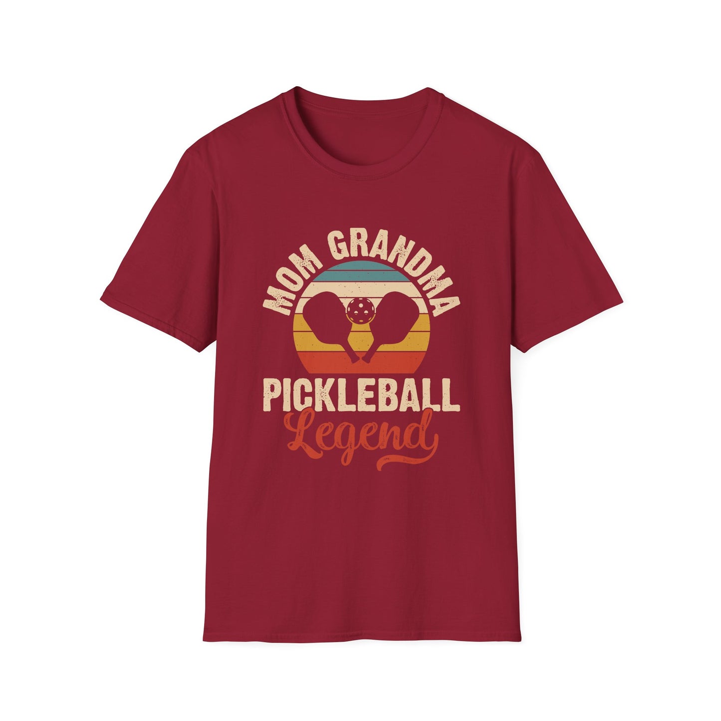 Women's Funny Pickleball T-Shirt - Mom Grandma Pickleball Legend Red