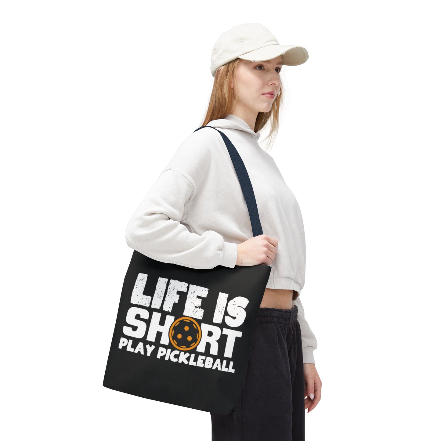 Pickleball Quirky Tote Bag - Life Is Short Play Pickleball