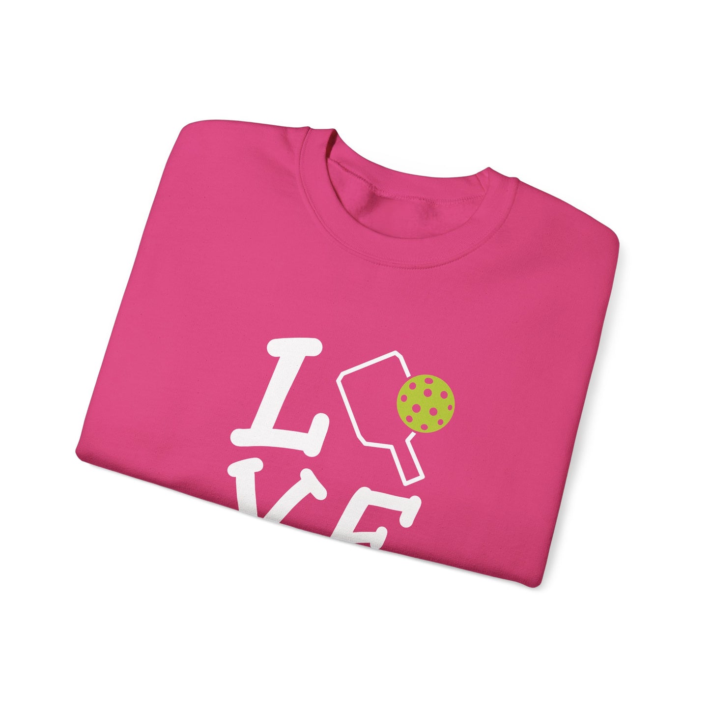 Women's Durable Pickleball Sweatshirt - Love Pickleball