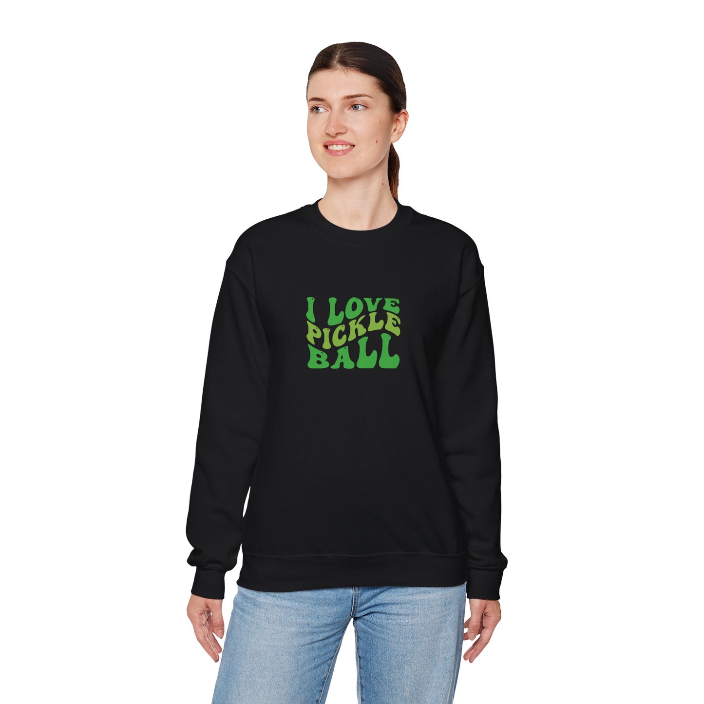 Women's Soft Pickleball Sweatshirt - I Love Pickleball