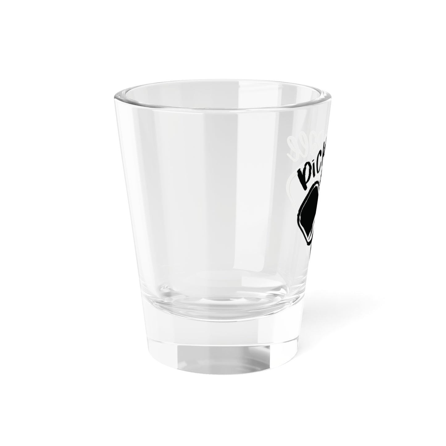 Pickleball Cute Shot Glass - Paddles and Ball