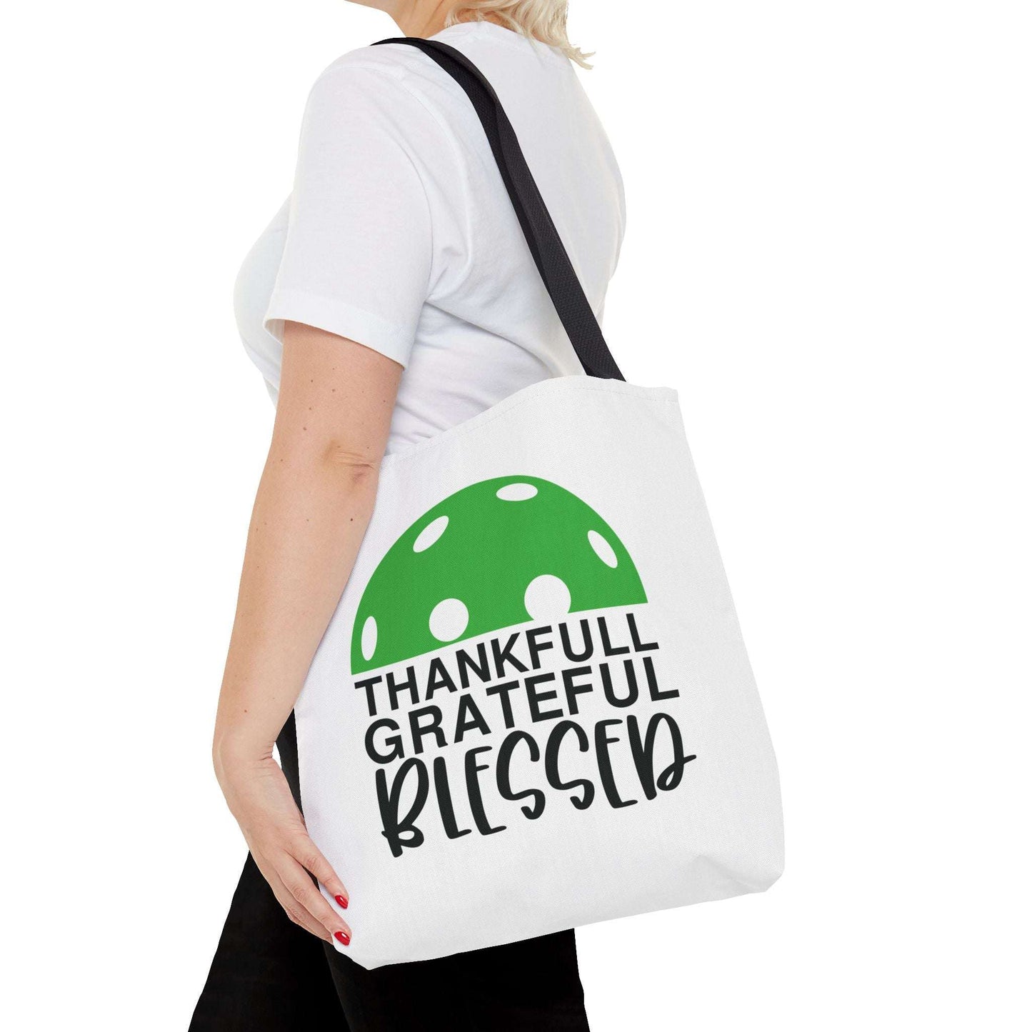 Pickleball Unique Tote Bag - Thankful Grateful Blessed