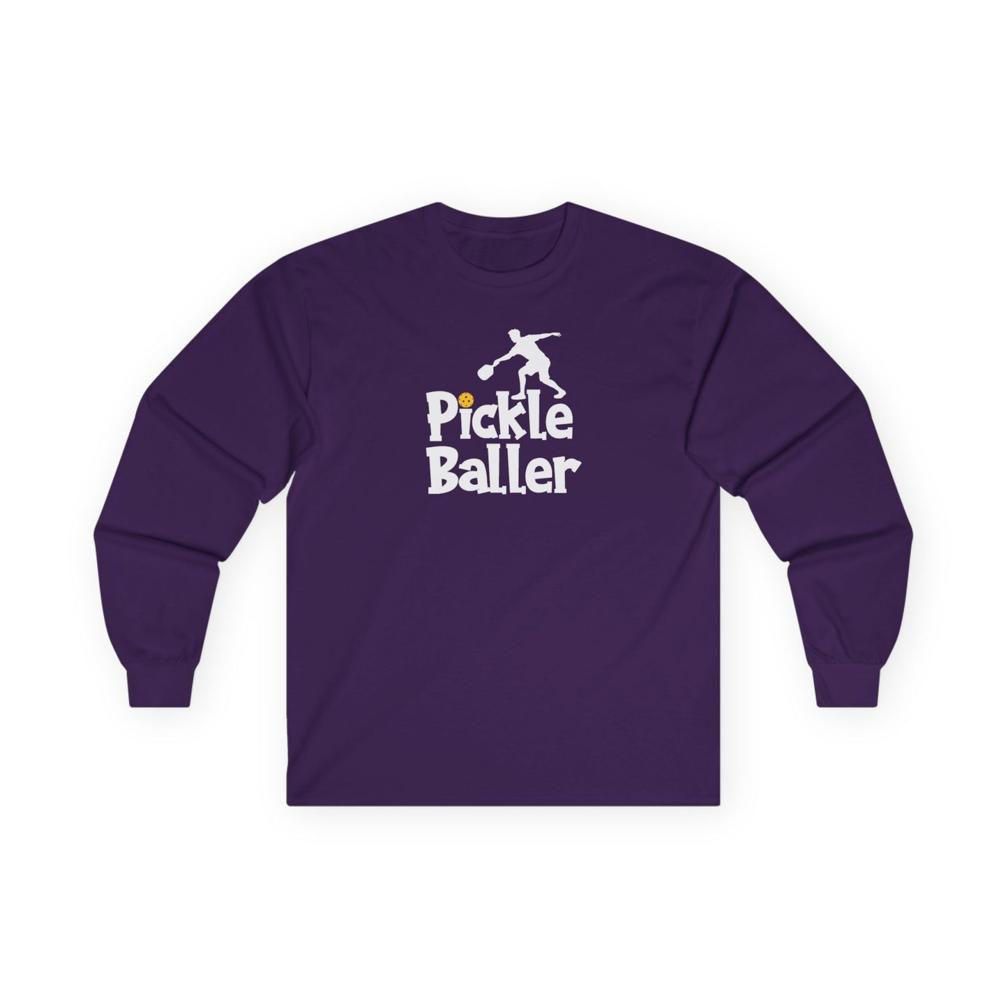 Men's Lightweight Pickleball Long Sleeves top - Pickle Baller Purple