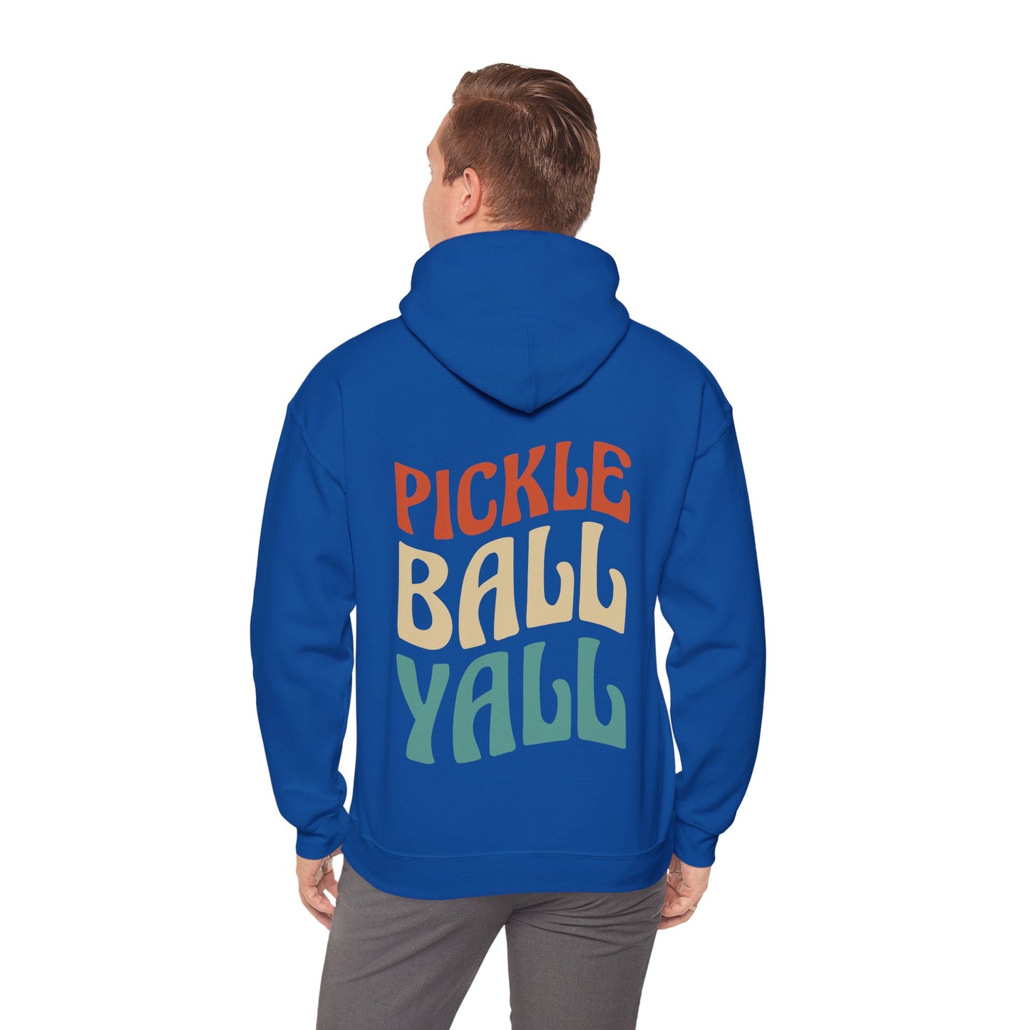 Men's Vibrant Pickleball Hoodie - Pickleball Yall