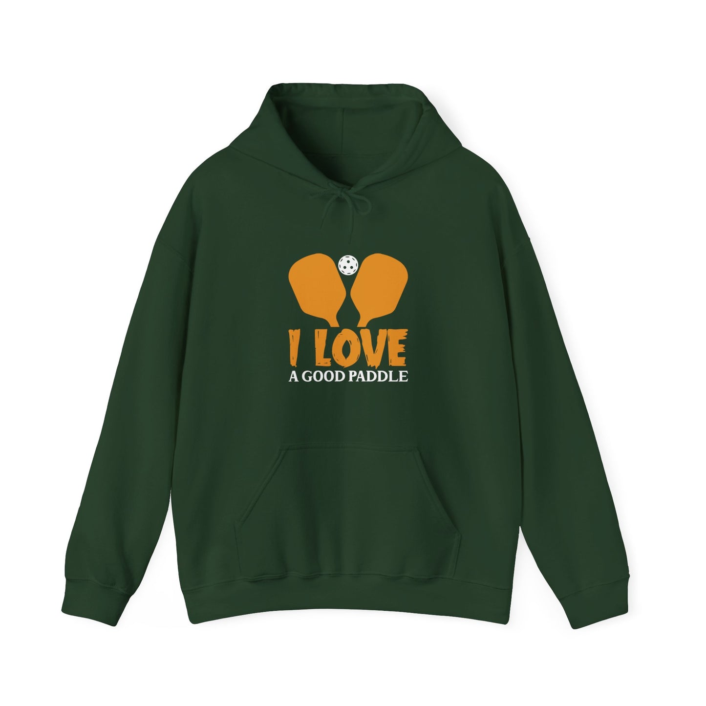 Women's Funny Pickleball Hoodie - I Love a Good Paddle Green