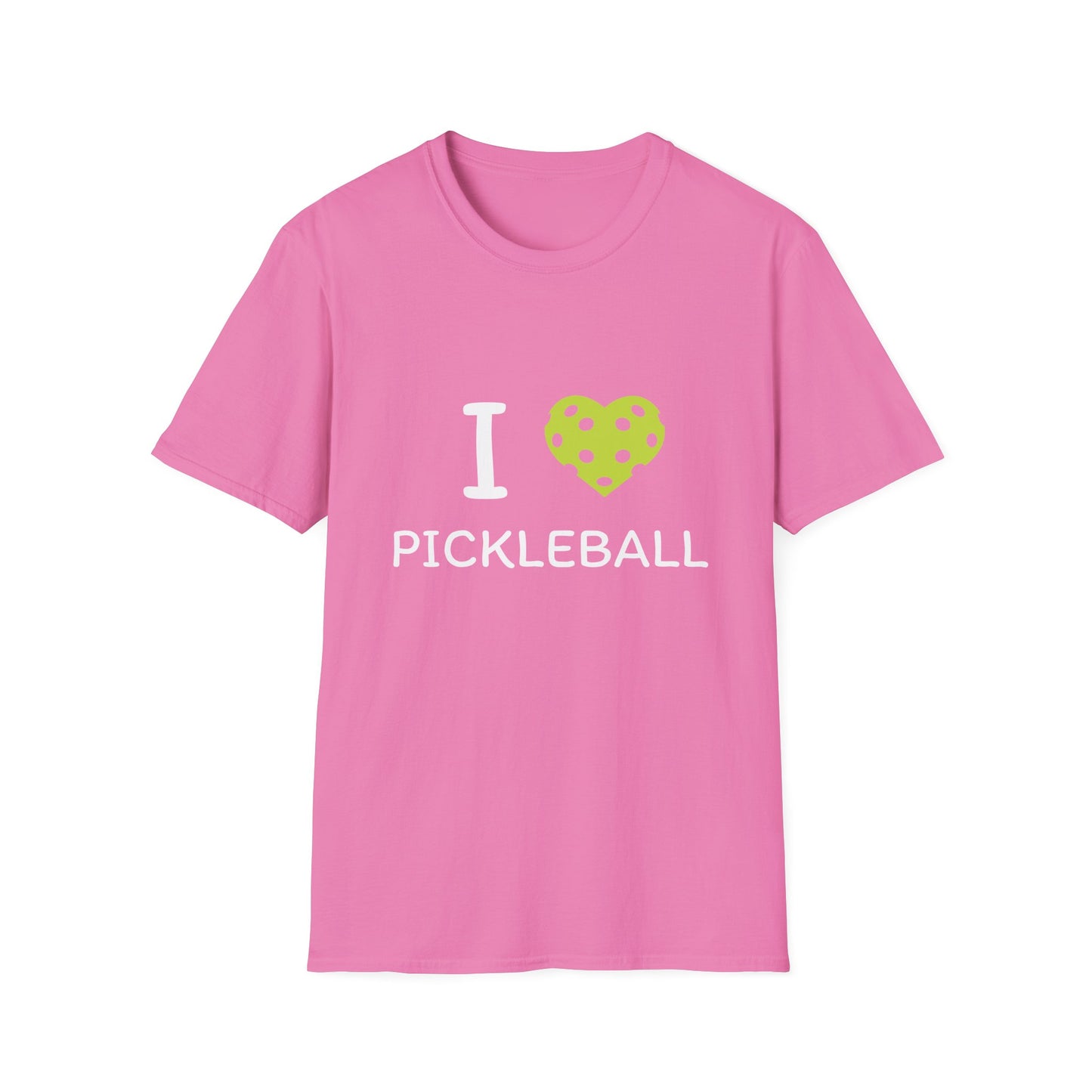 Women's Funny Pickleball T-Shirt - Heart Pink