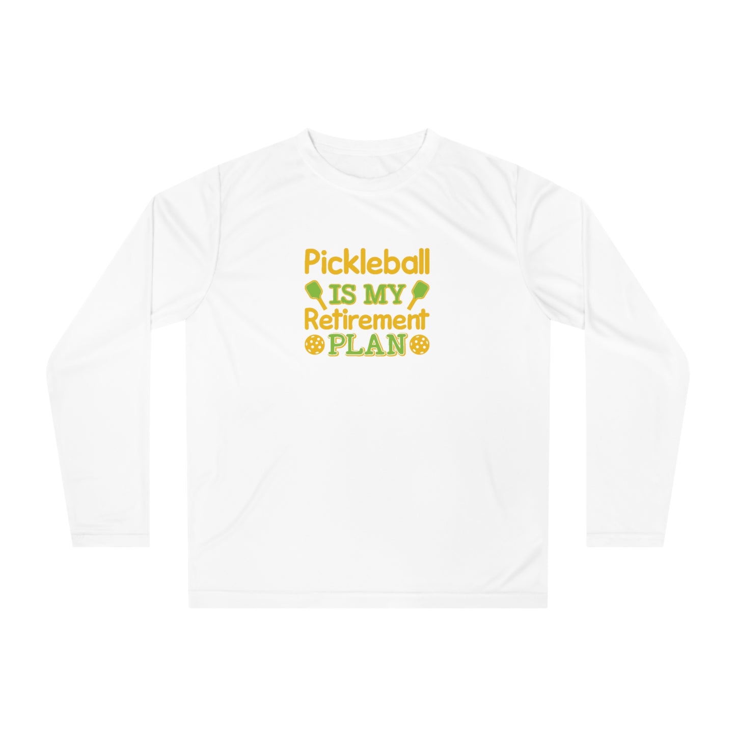 Women's Pickleball Long Sleeves top - Pickleball Is My Retirement Plan White