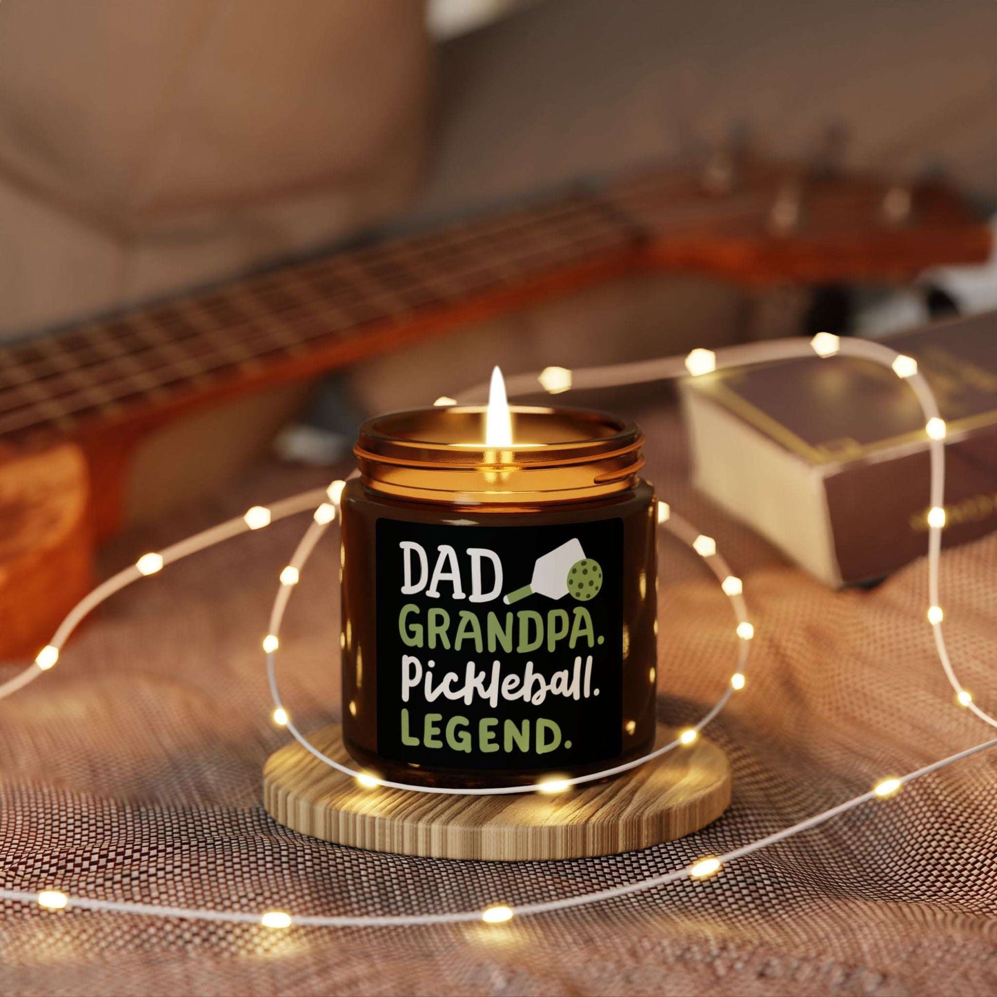 Pickleball Delightful Candle - Dad Grandpa Pickleball Legend