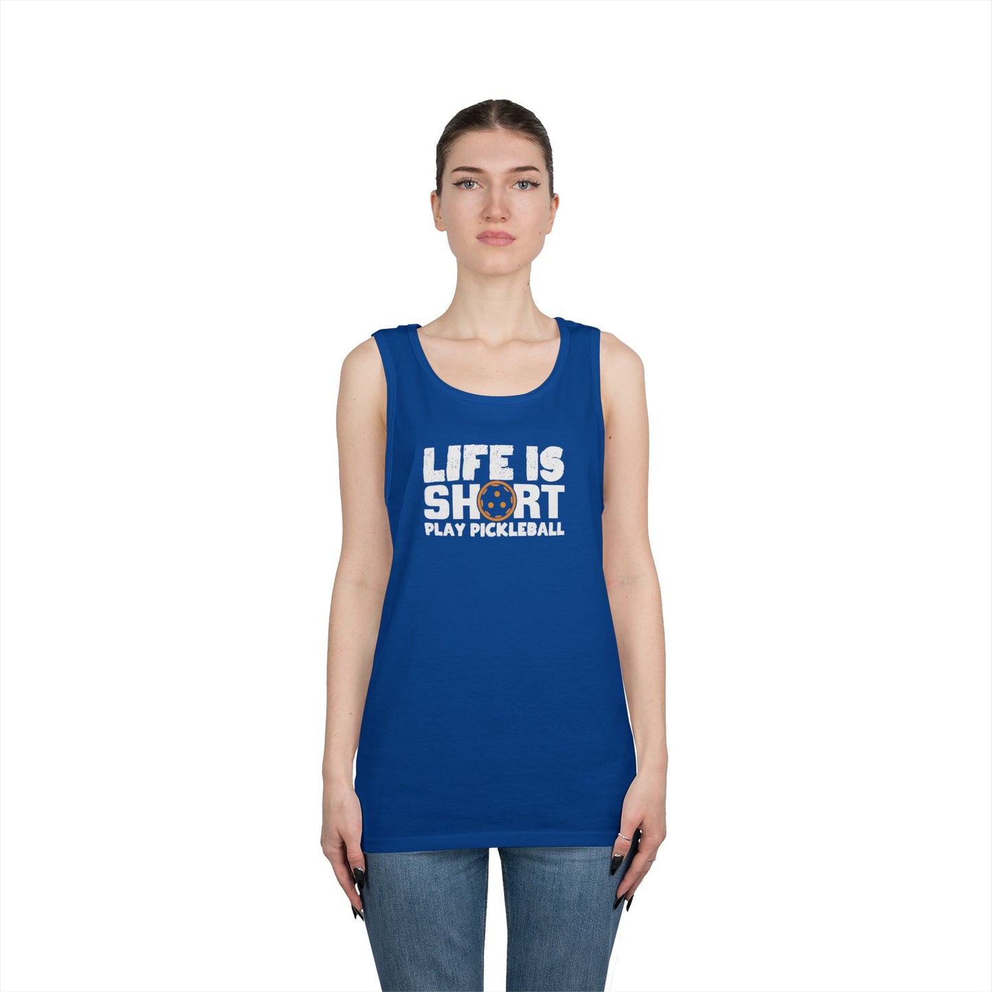 Women's Funny Pickleball Tank Top - Life Is Short Play Pickleball